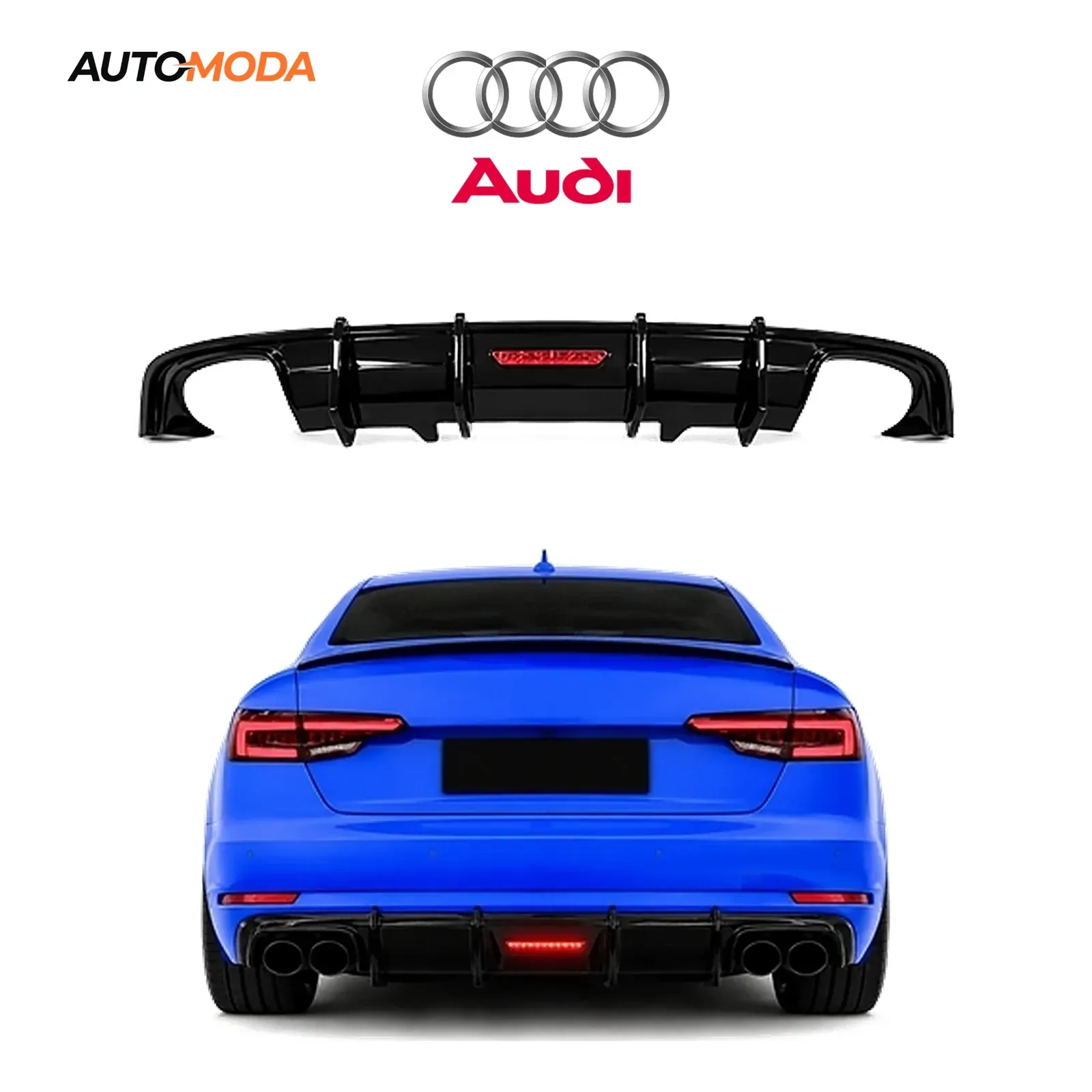 Audi A4 zadnji difuzor LED S line RS (2016 - 2020)