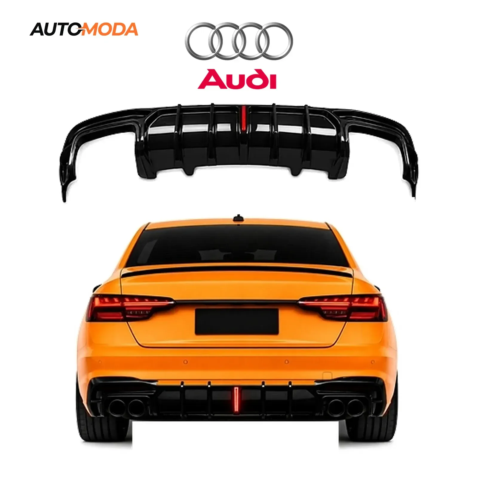 Audi A4 zadnji difuzor LED S line RS (2020 - 2025)