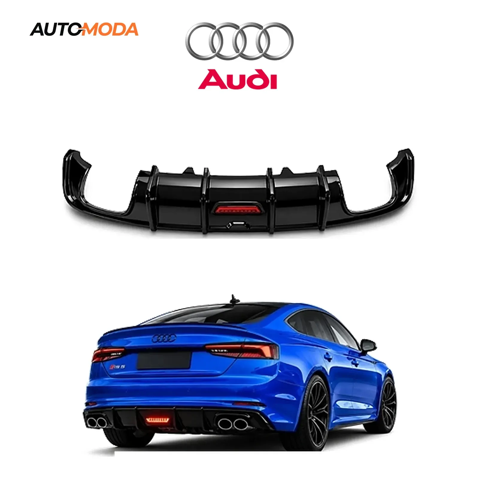 Audi A5 zadnji difuzor LED S line RS (2012 - 2016)