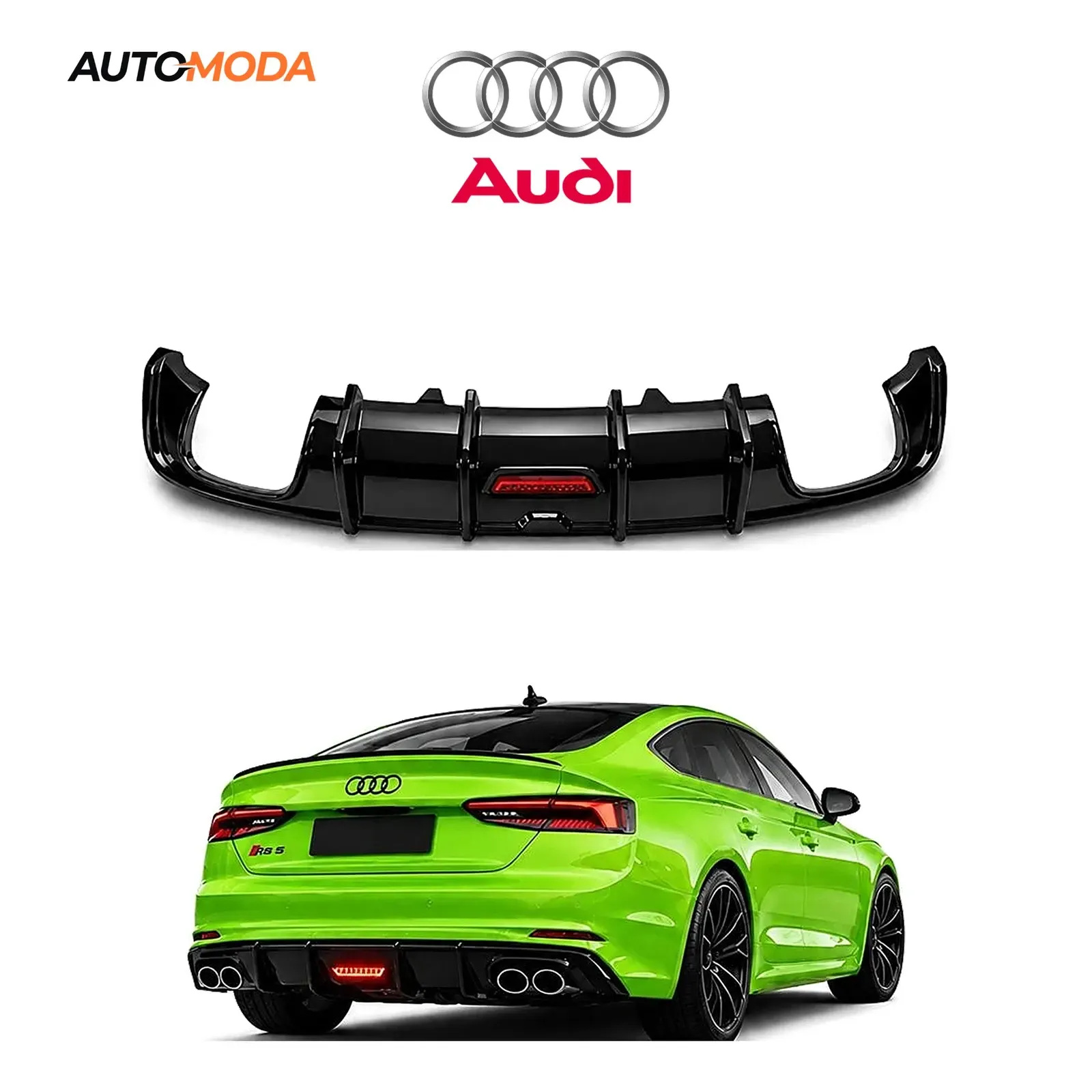 Audi A5 zadnji difuzor LED S line RS (2016 - 2020)