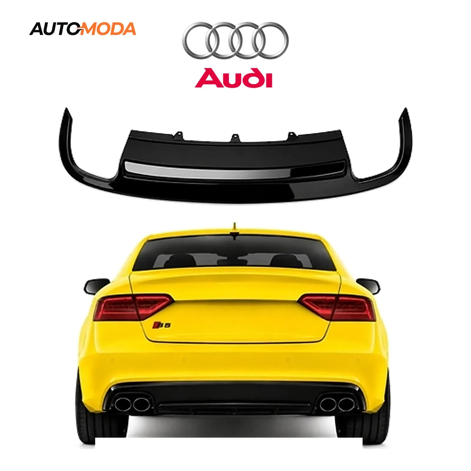 Audi A5 zadnji difuzor S line RS (2007 - 2012)
