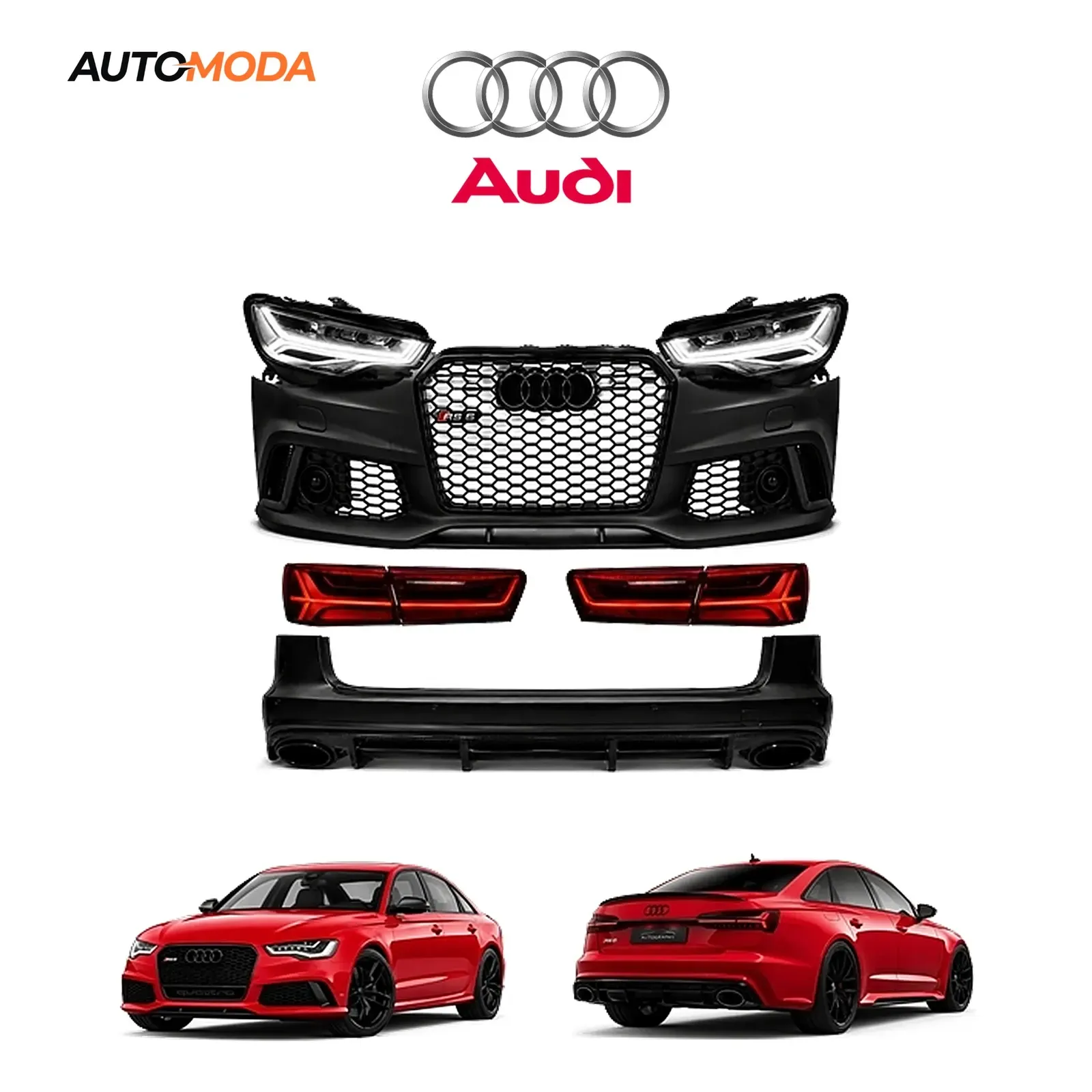 Audi A6 body kit S line RS (konverzija 2012 - 2015 u 2015 - 2018)