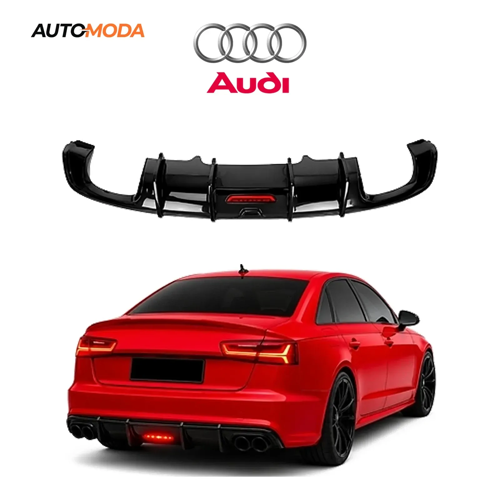 Audi A6 zadnji difuzor LED S line RS (2012 - 2015)