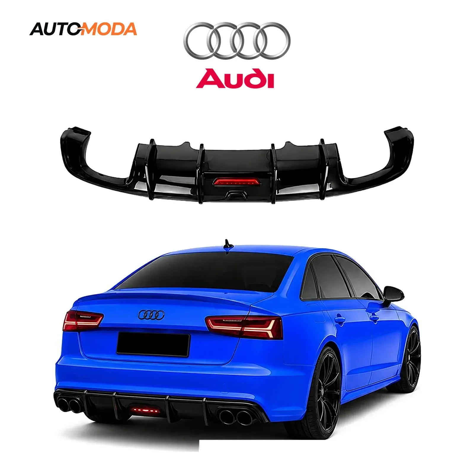 Audi A6 zadnji difuzor LED S line RS (2015 - 2018)