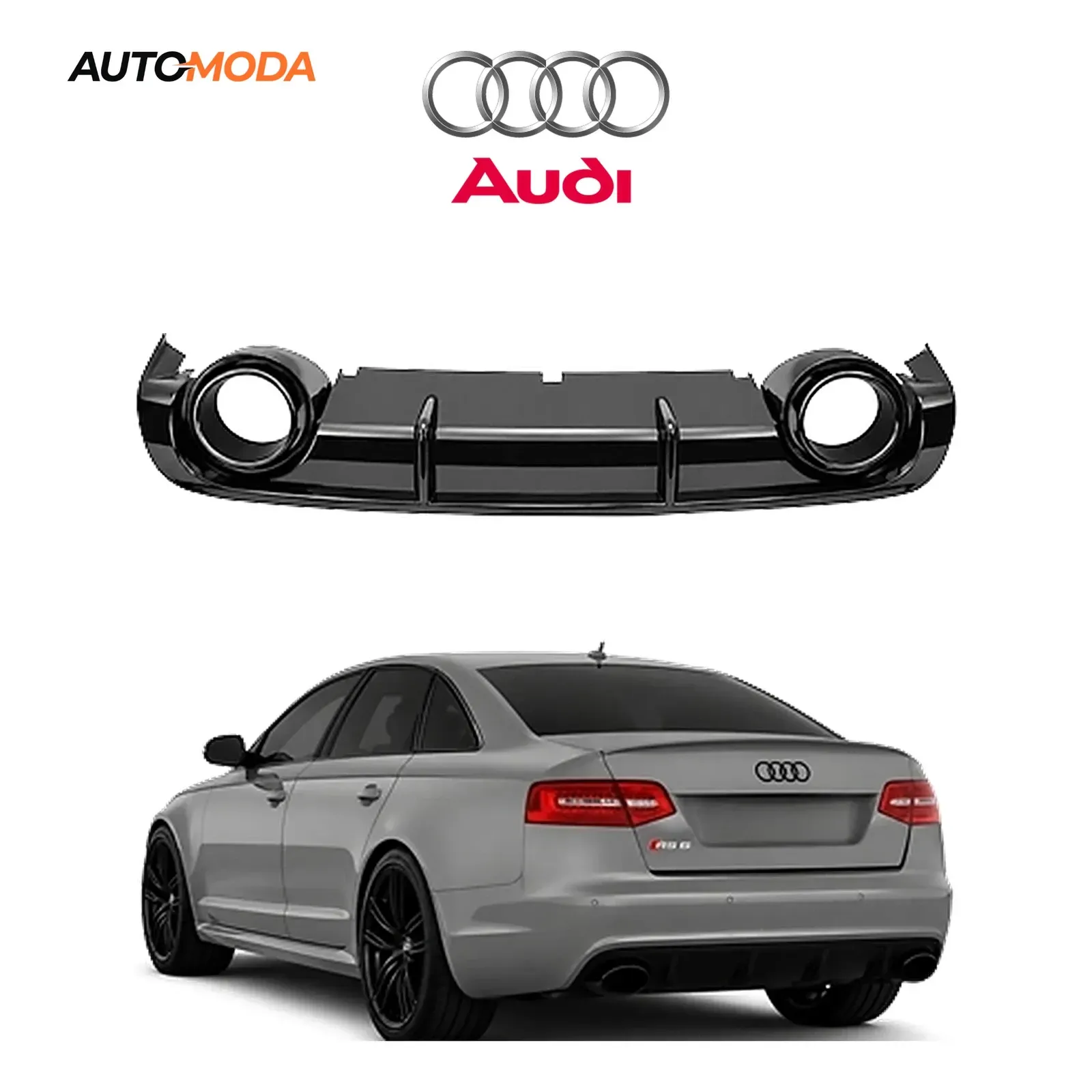 Audi A6 zadnji difuzor S line RS (2005 - 2012)