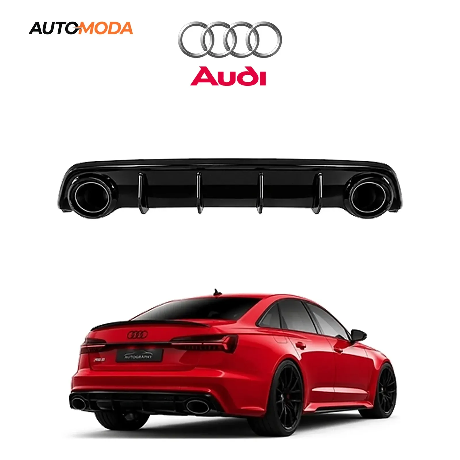Audi A6 zadnji difuzor S line RS (2012 - 2015)