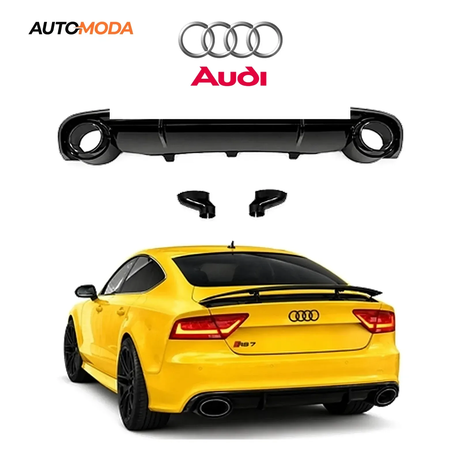 Audi A7 zadnji difuzor S line RS (2009 - 2015)
