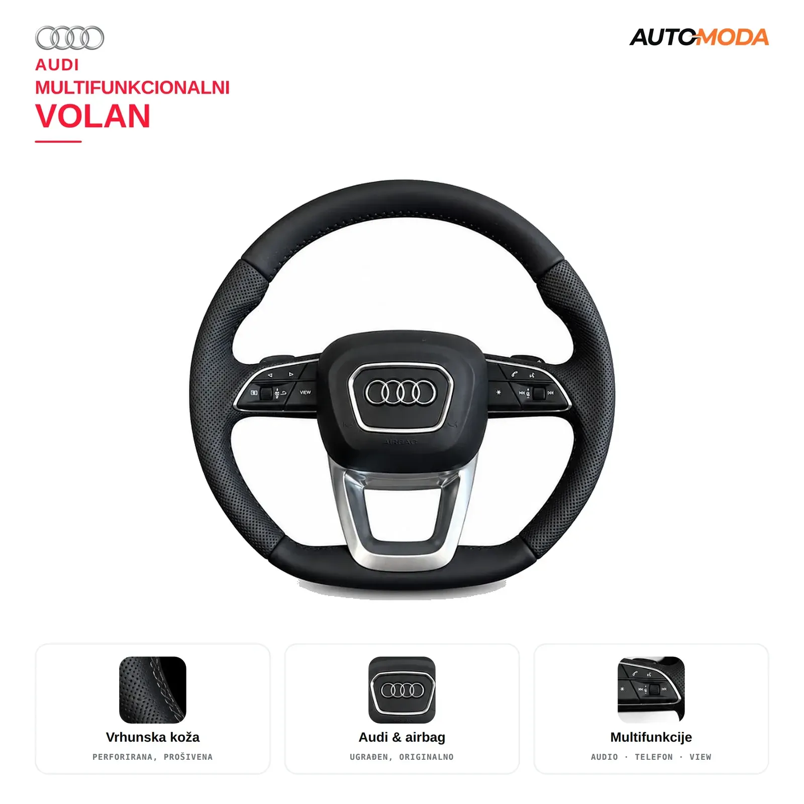 Audi Multifunkcionalni volan (Q3 / Q5 / Q7 / Q8)