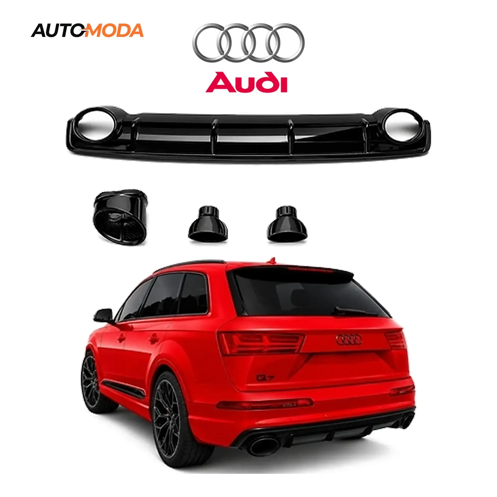 Audi Q7 zadnji difuzor S line RS (2015 - 2019)