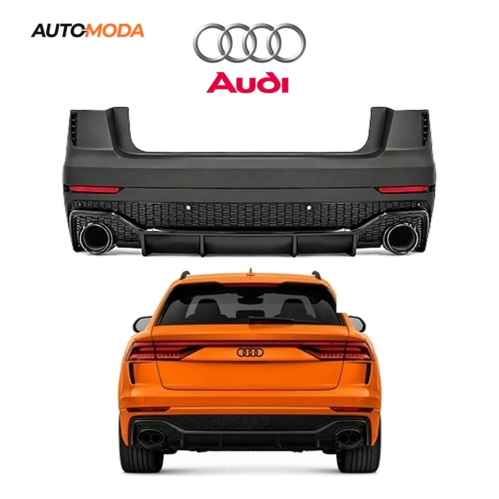 Audi Q8 zadnji branik S line RS (2019 - 2024)