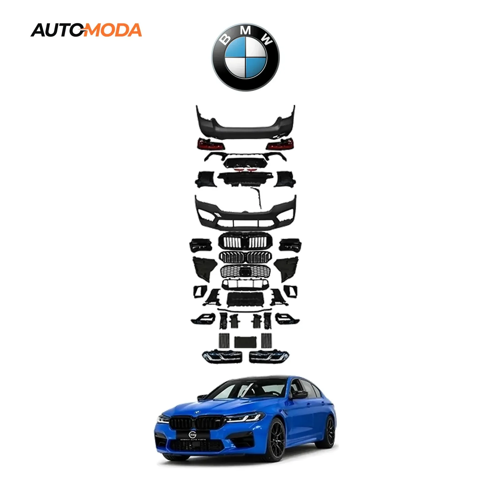BMW 5 G30 body kit M (konverzija 2017 - 2022 u G30 LCI 2022 - 2025)