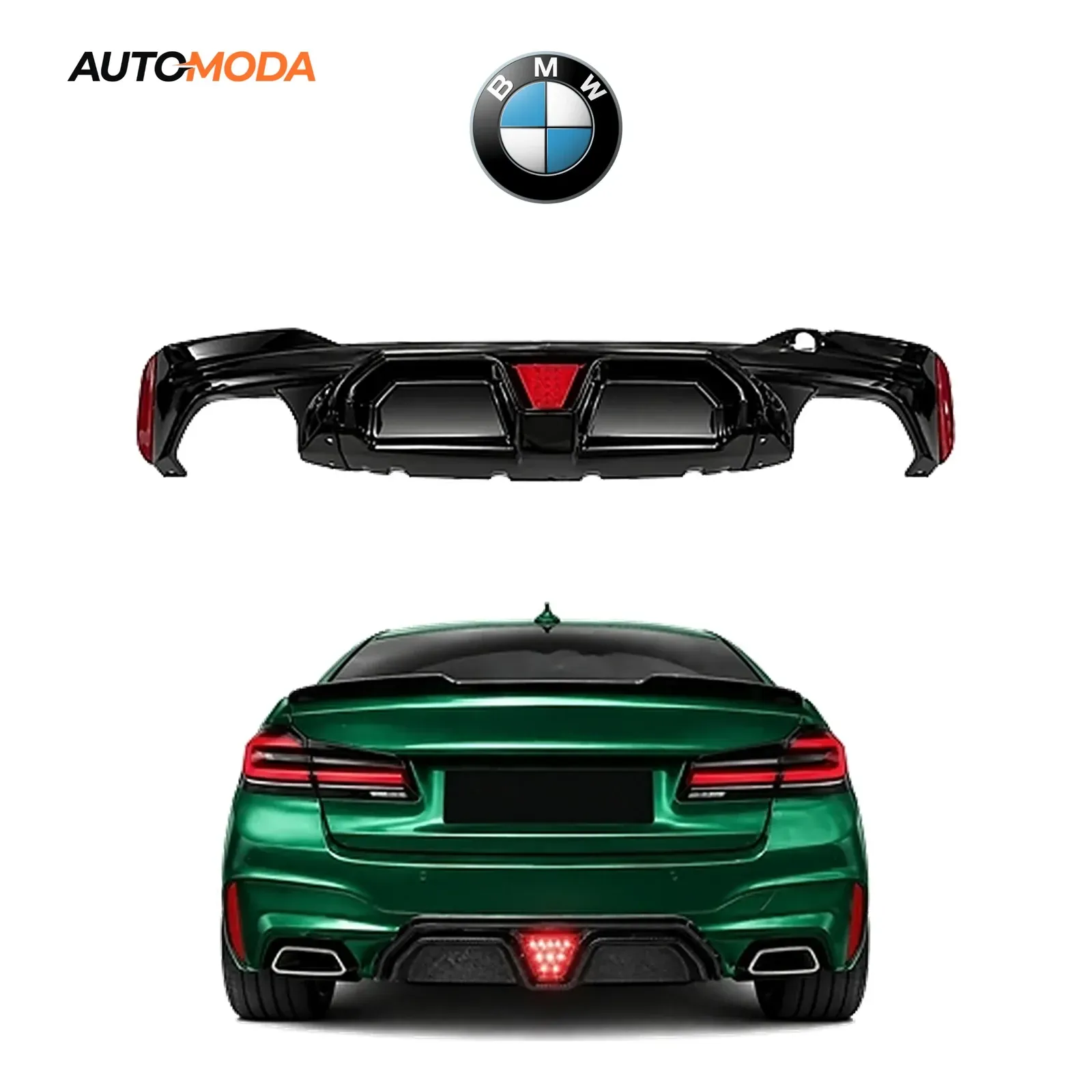 BMW 5 G30 zadnji difuzor LED M (2017 - 2022)