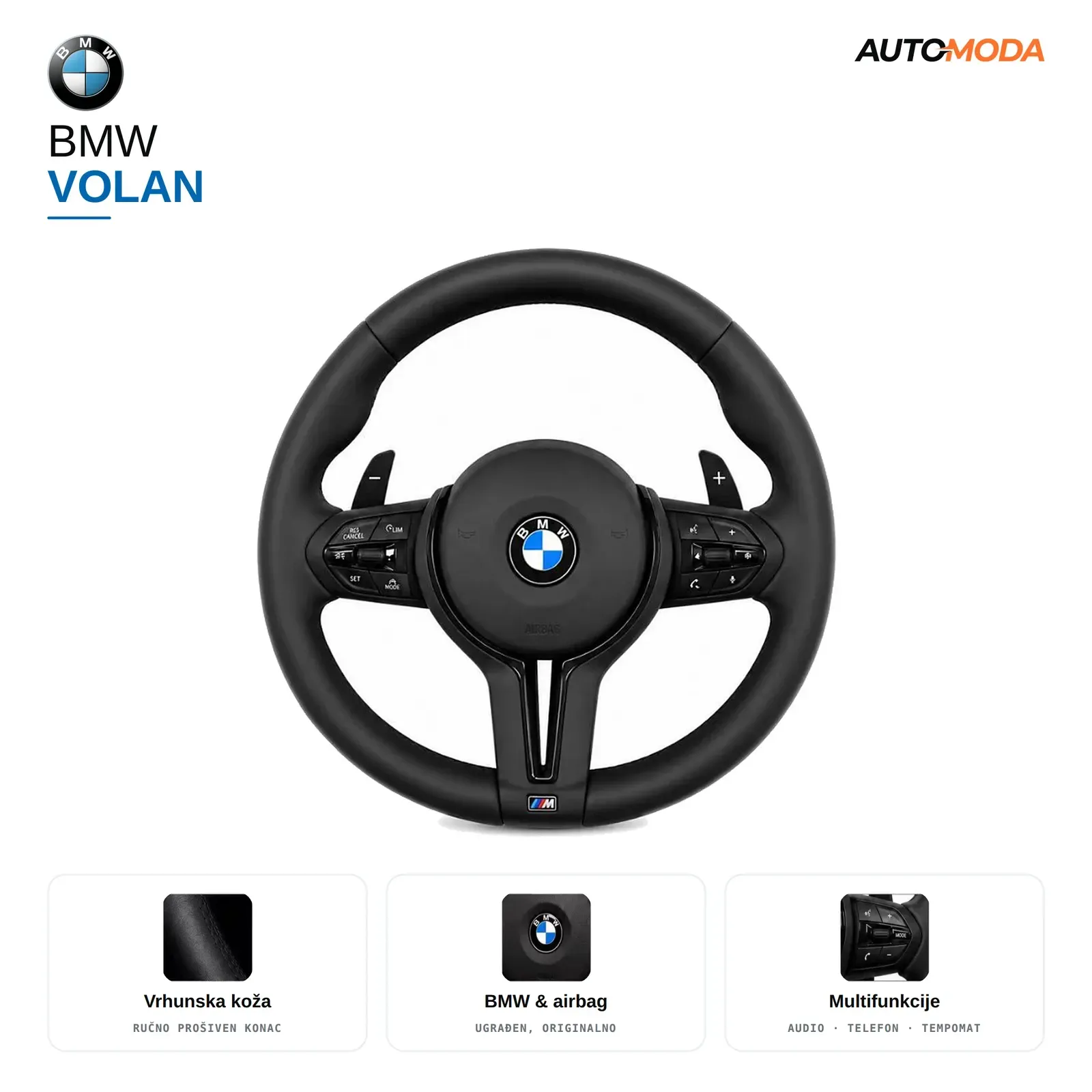 BMW Performance volan (5 E60) — adaptivni tempomat