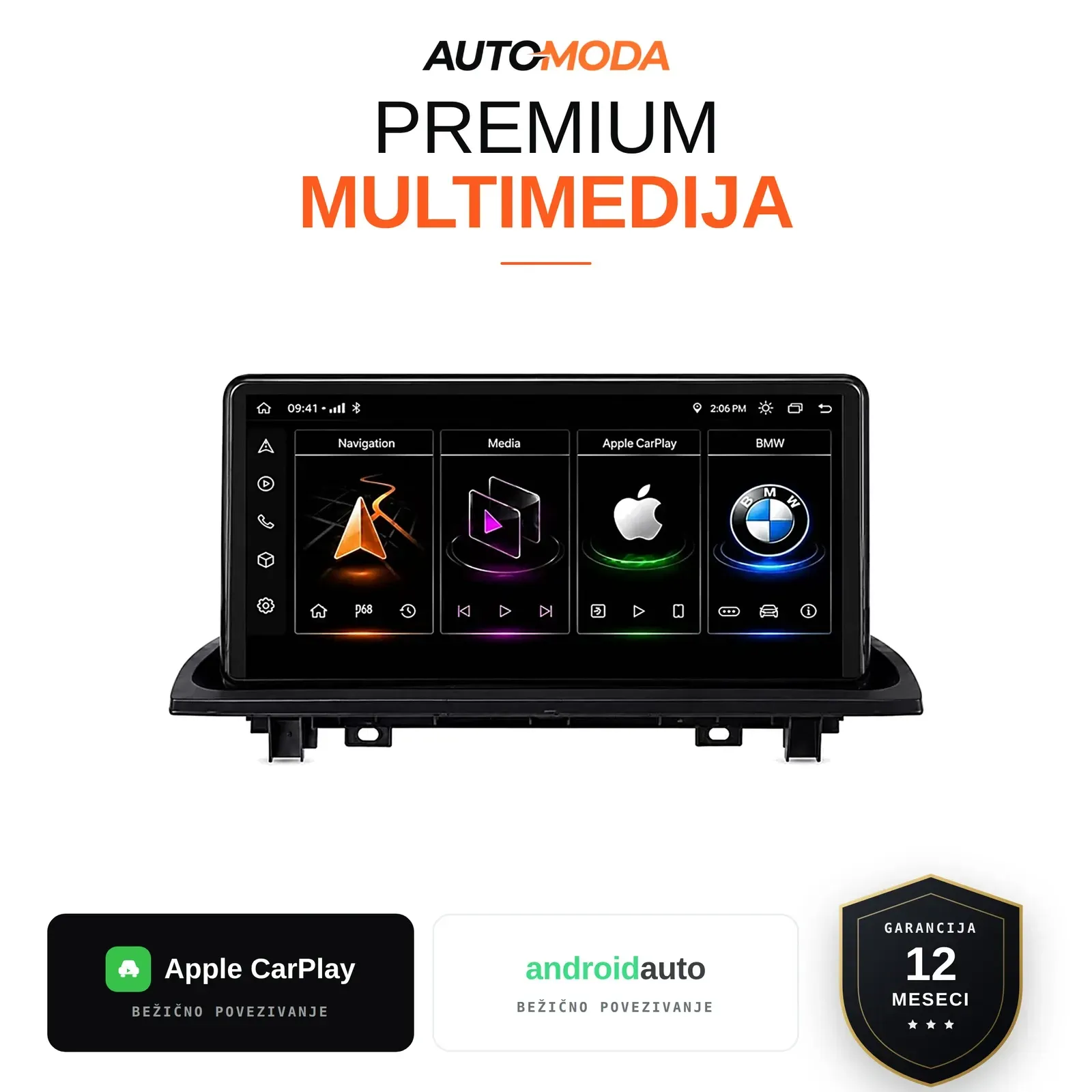 BMW X1 F48 multimedija 10" — Android, CarPlay, navigacija