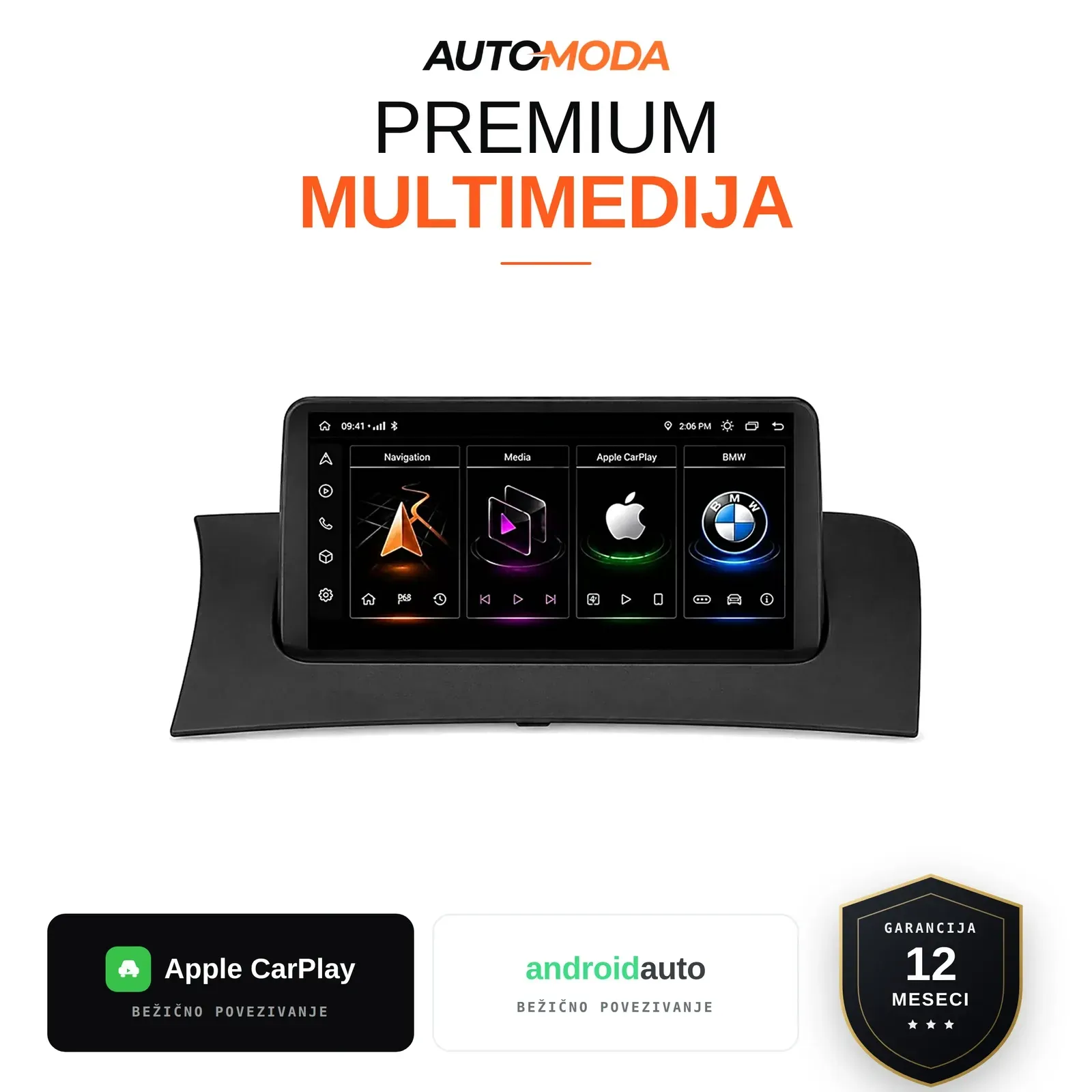 BMW X3 F25 multimedija 10" (verzija 2) — Android, CarPlay, navigacija
