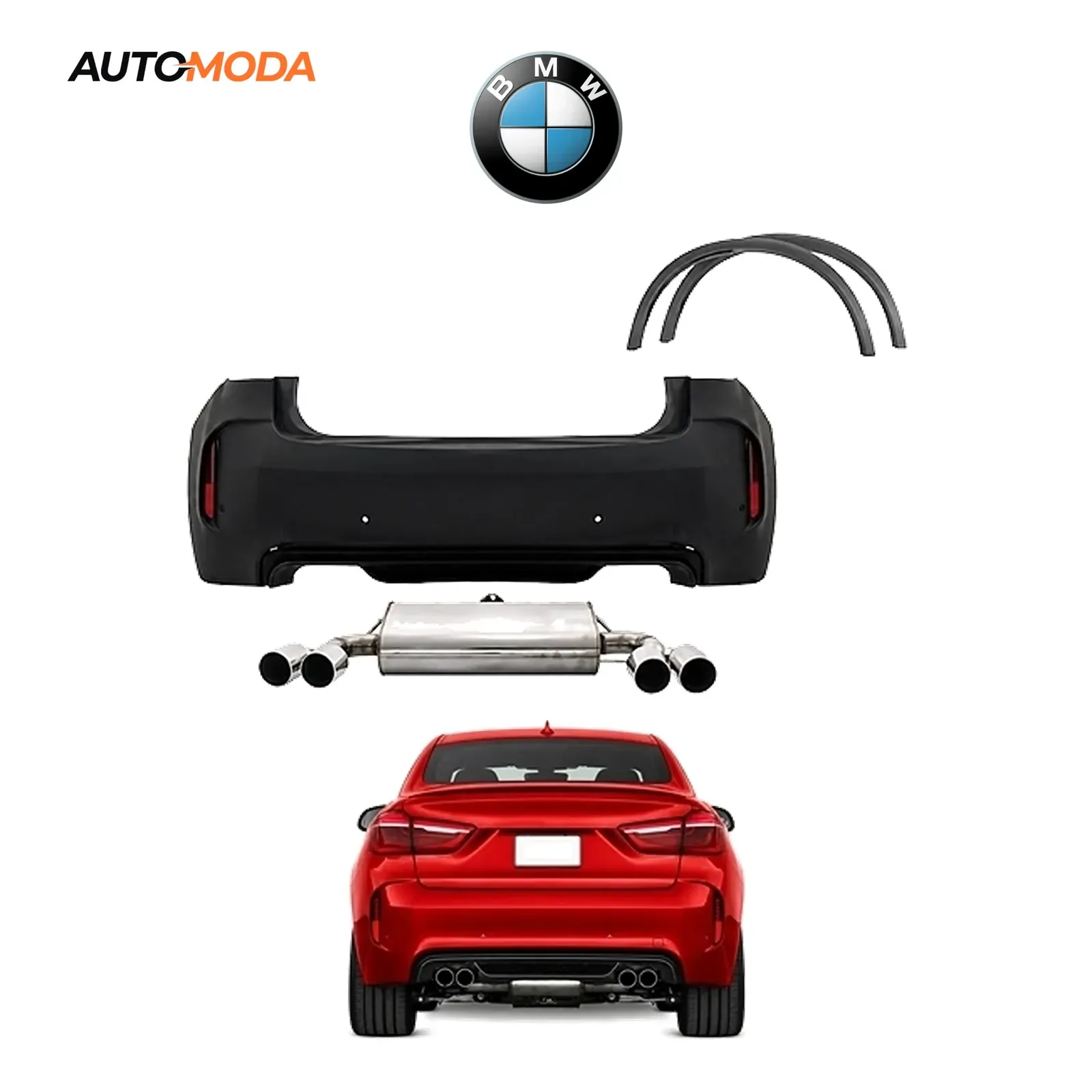 BMW X6 F16 zadnji branik M (2014 - 2019)