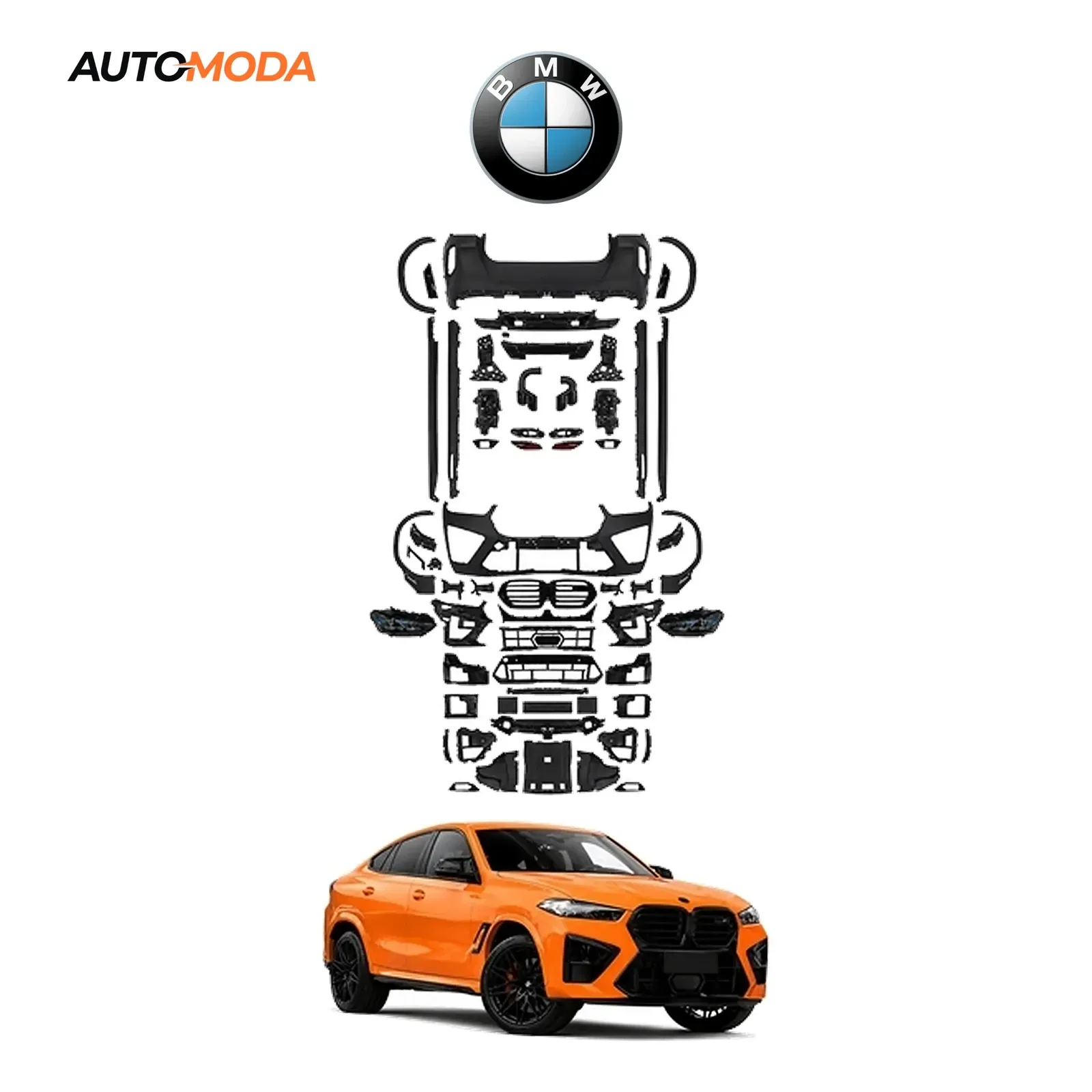 BMW X6 G06 body kit M (konverzija 2018 - 2023 u 2023 - 2026)