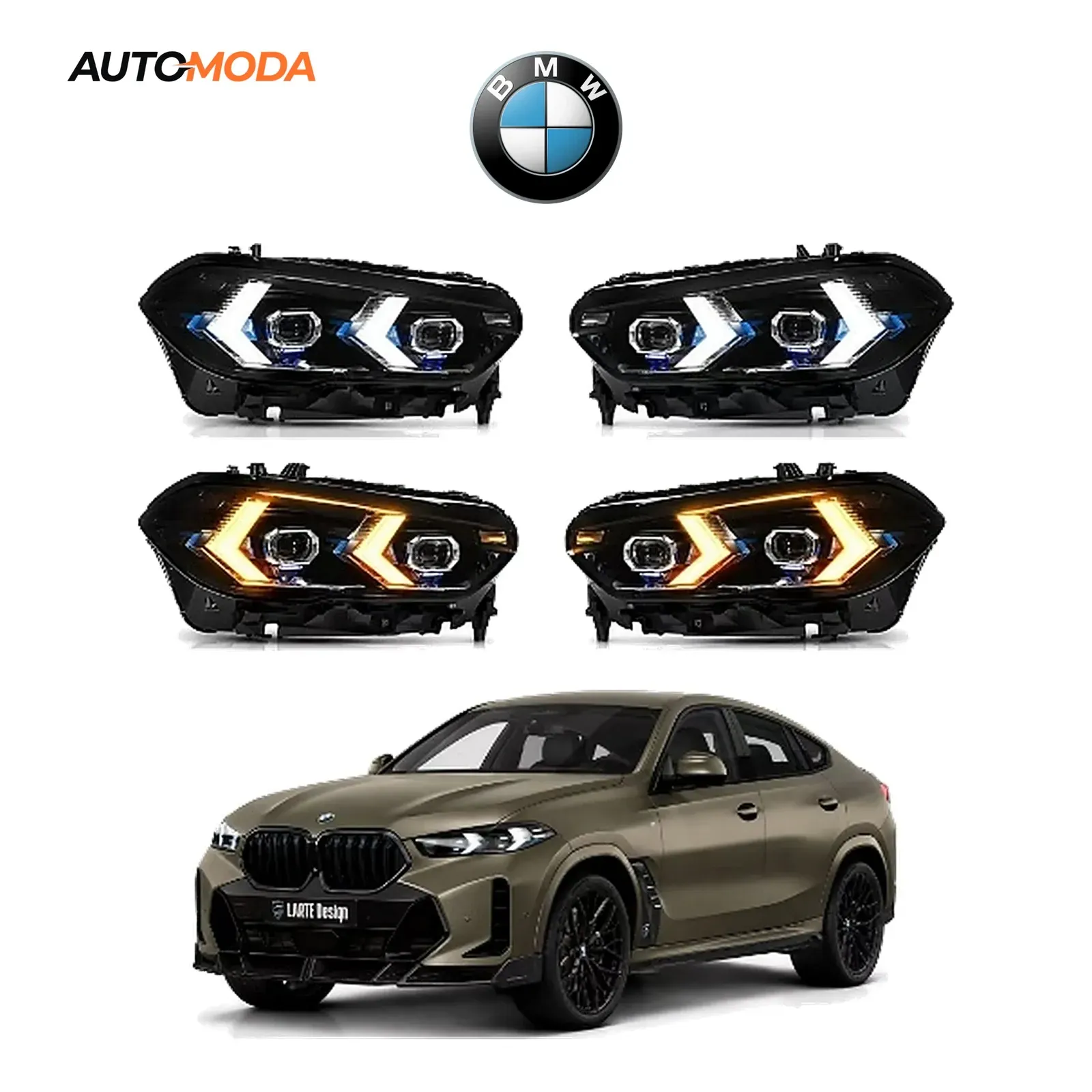 BMW X6 G06 LED farovi model 2 (2018 - 2023)