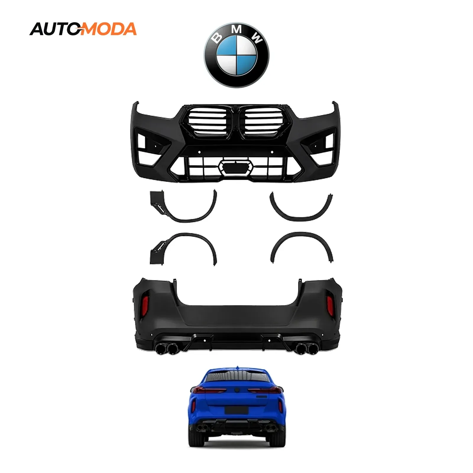 BMW X6 G06 prednji i zadnji branik M (2023 - 2026)