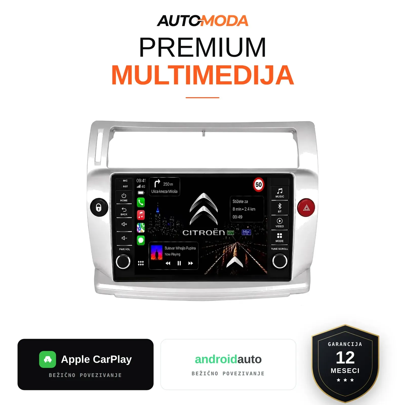Citroen C4 multimedija 10"