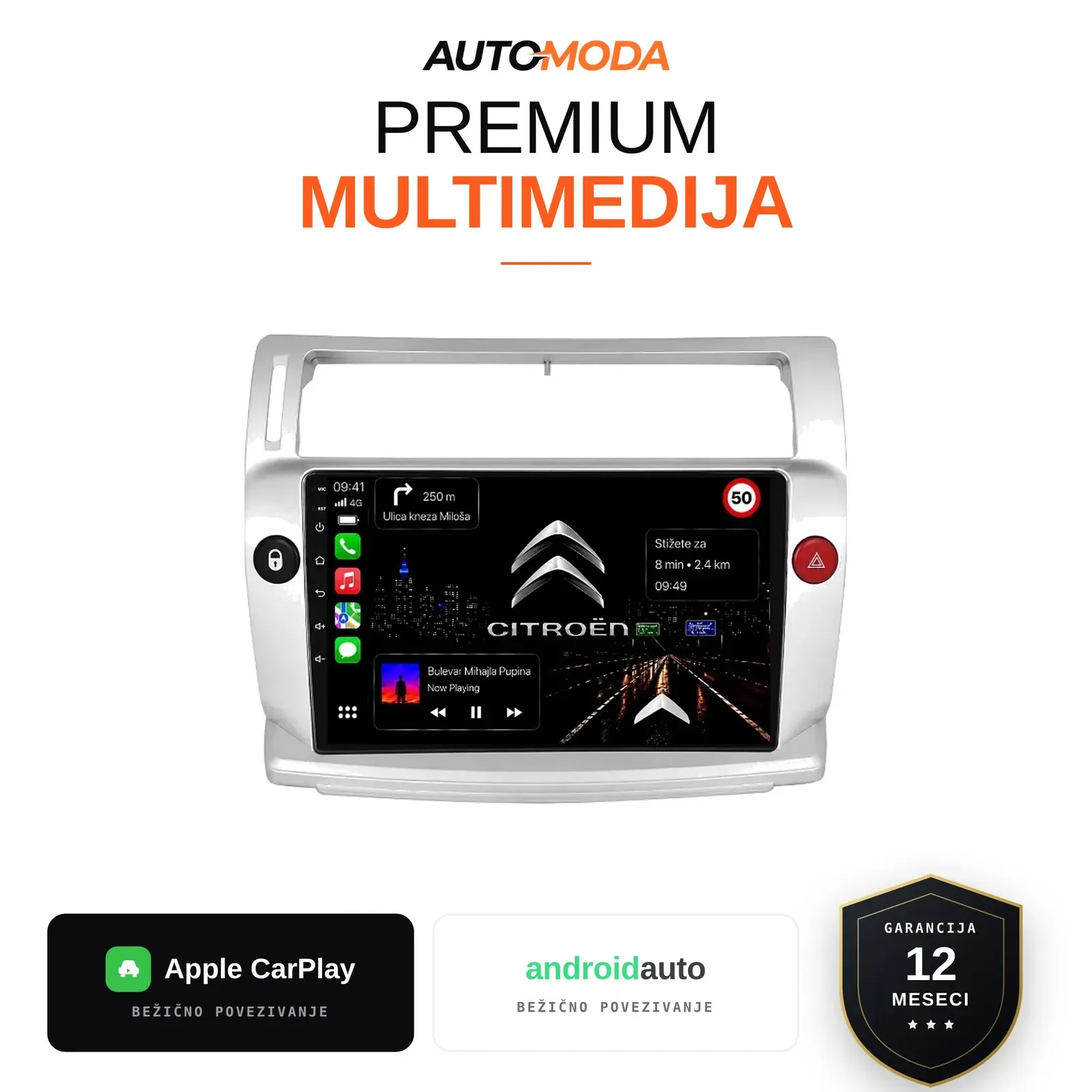 Citroen C4 multimedija 10"