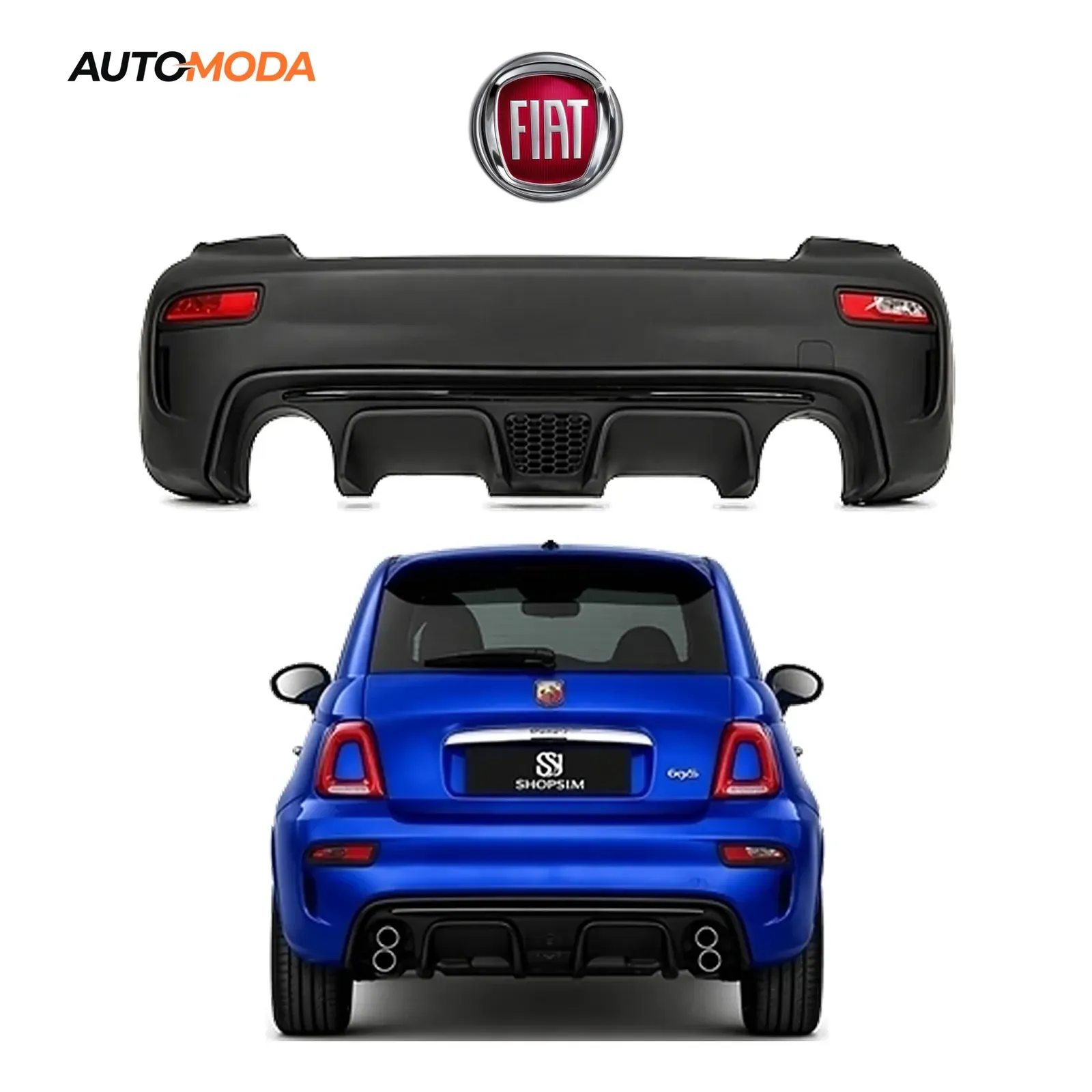 Fiat 500 zadnji branik Abarth (2007 - 2025)