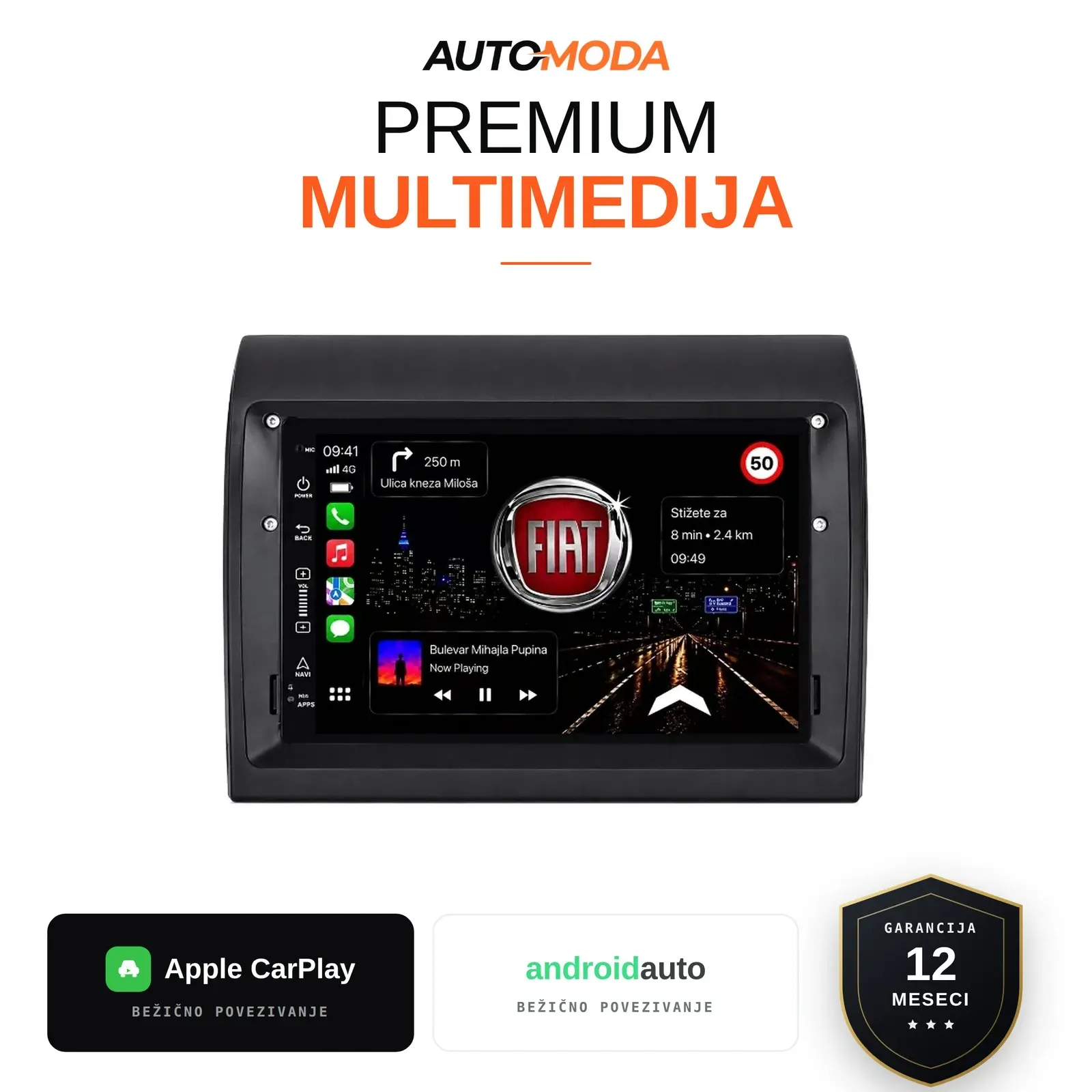 Fiat Ducato multimedija 7"