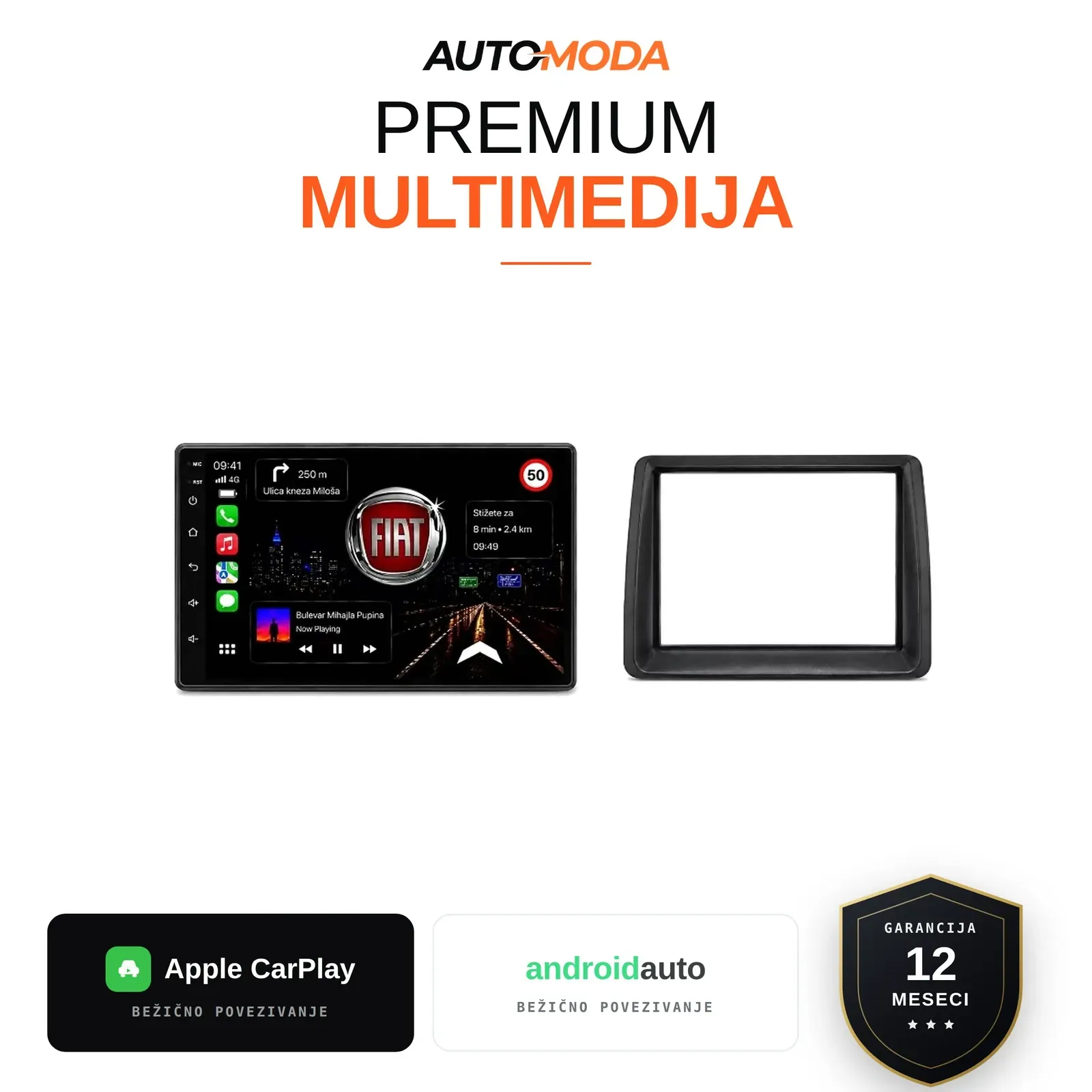 Fiat Panda multimedija 7"