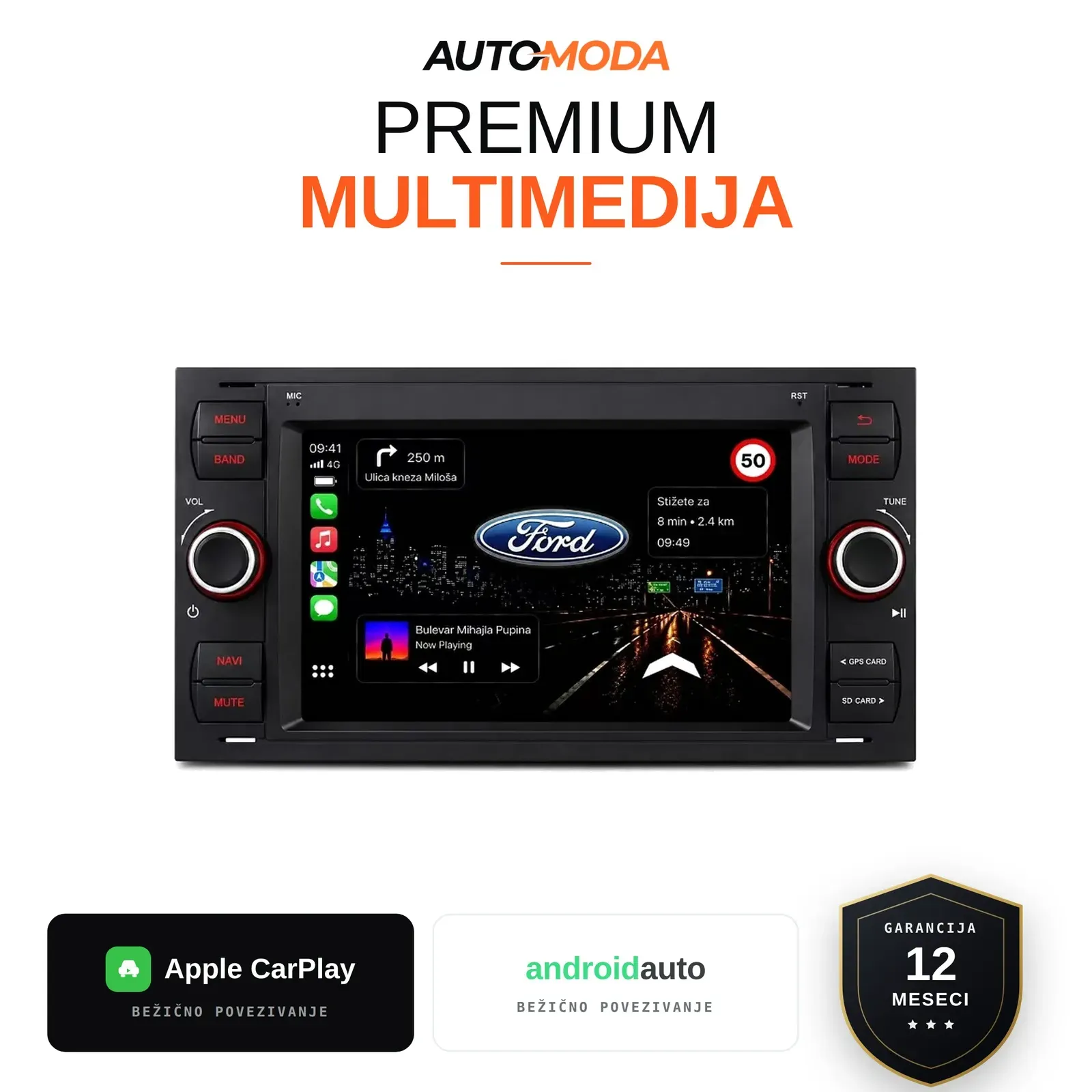 Ford multimedija 7"