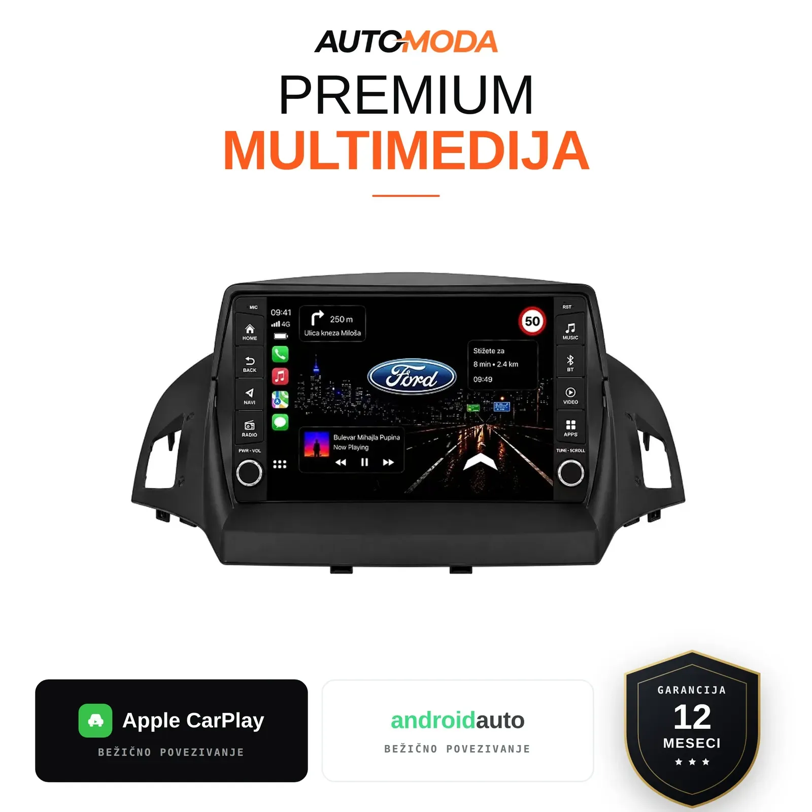 Ford Kuga multimedija 10"