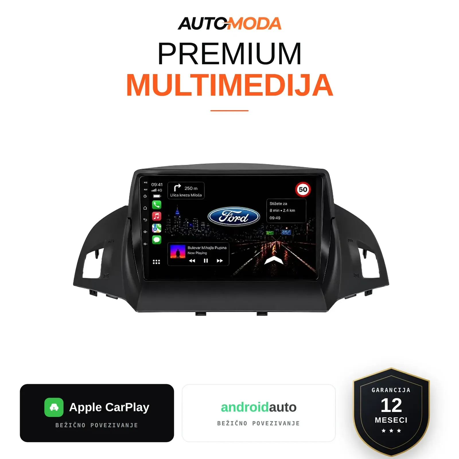 Ford Kuga Novi Tip multimedija 10"