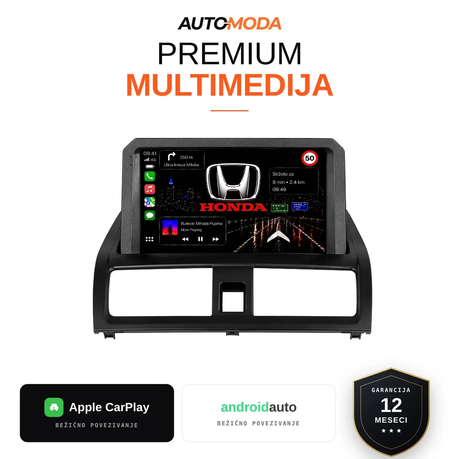 Honda Accord multimedija 10"