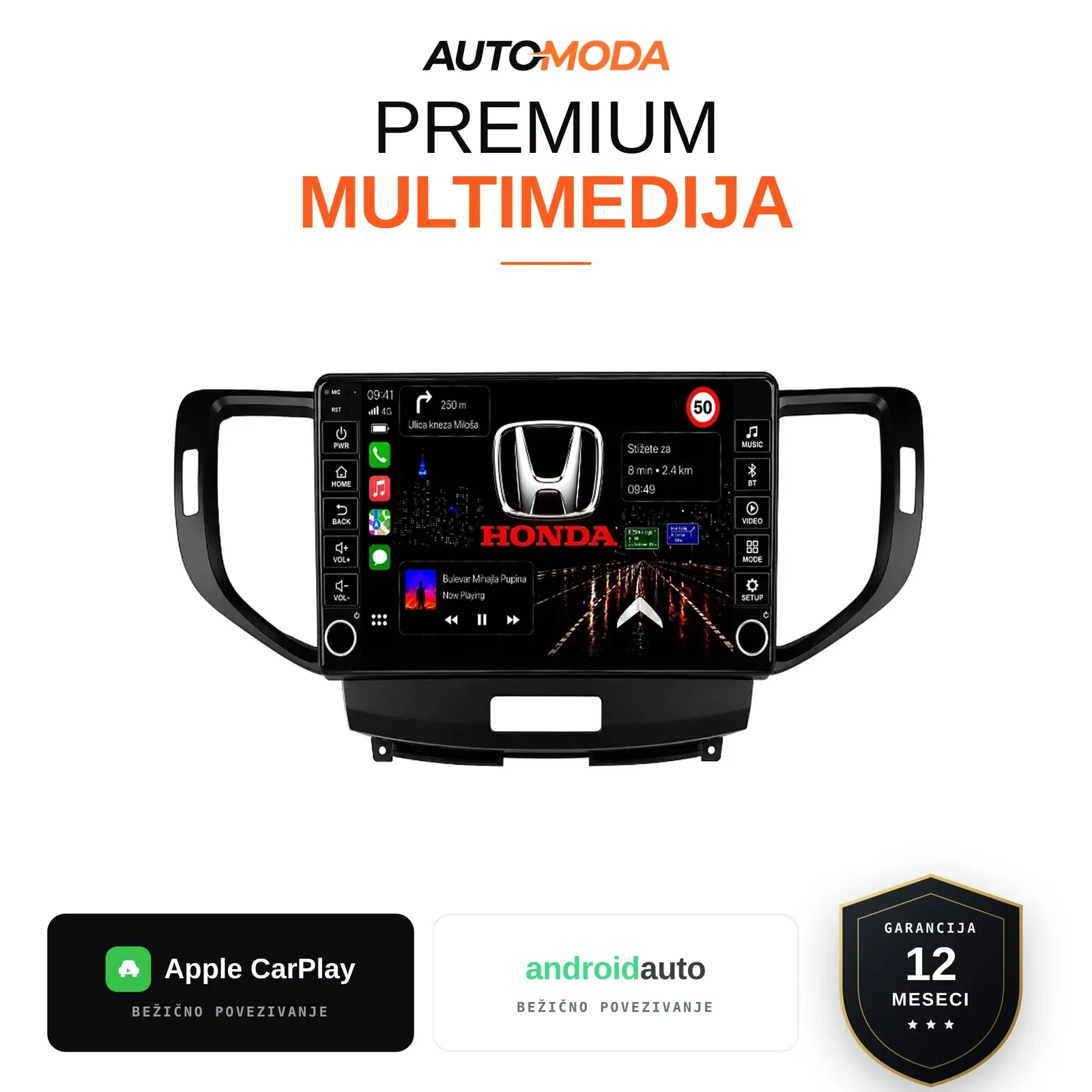 Honda Accord Novi Tip multimedija 10"