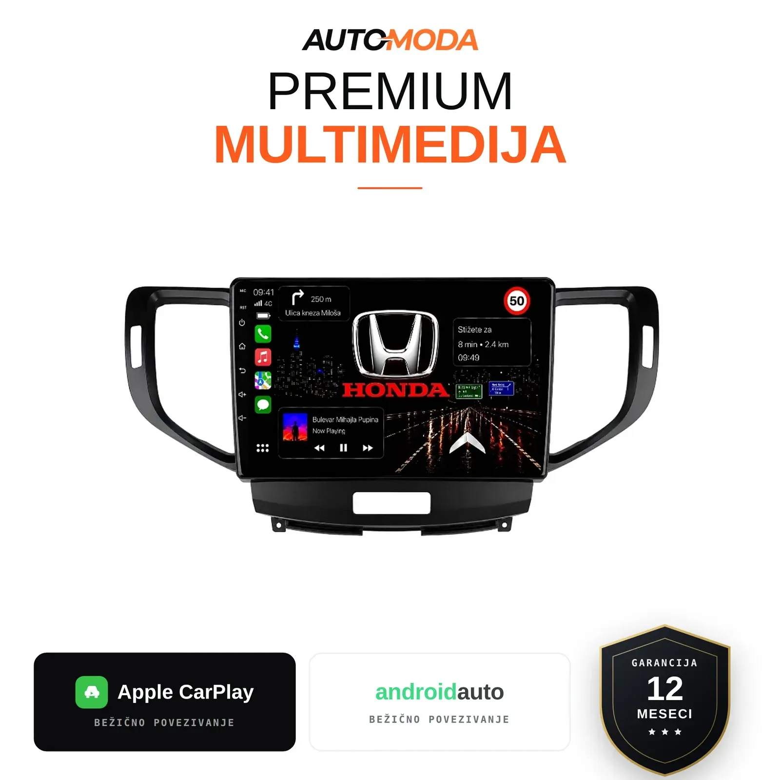 Honda Accord Novi Tip multimedija 10"