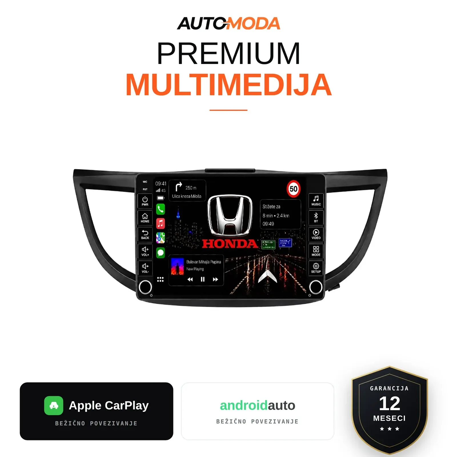 Honda CRV Novi Tip multimedija 10"