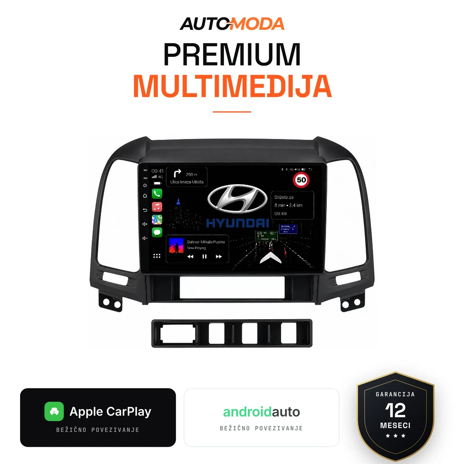 Hyundai Santa Fe multimedija 10"