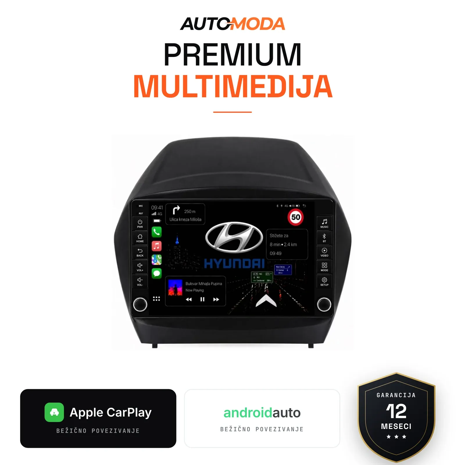 Hyundai Tucson, ix35 multimedija 10" (puna dugmad)