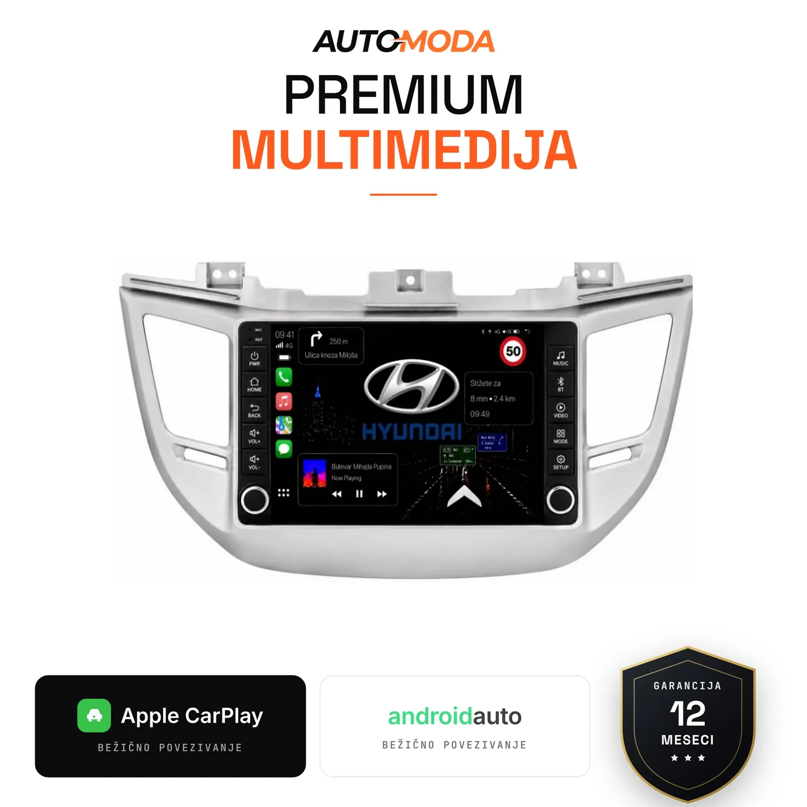 Hyundai Tucson (novi tip) multimedija 10" (puna dugmad)