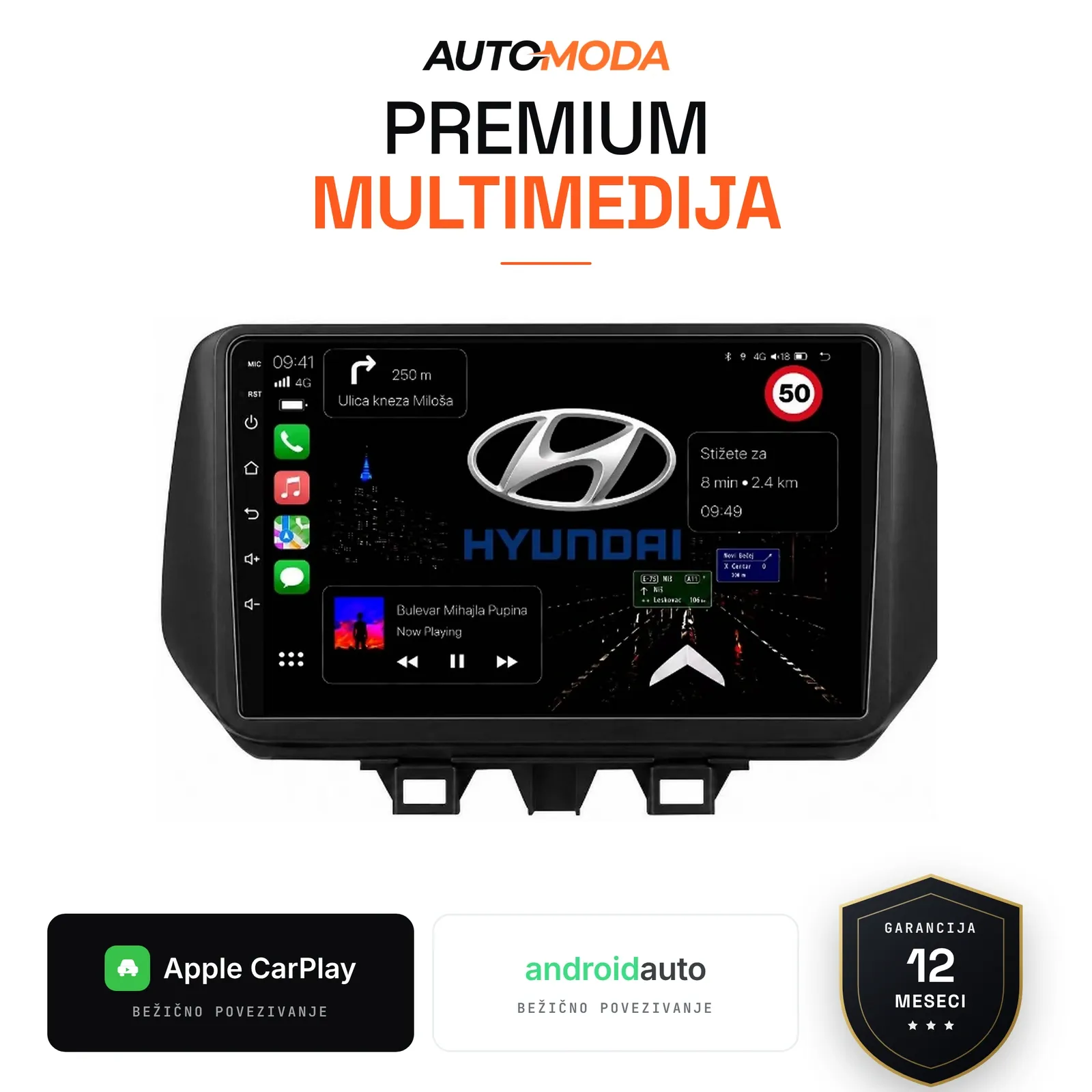Hyundai Tucson, Santa Fe (novi tip) multimedija 10"