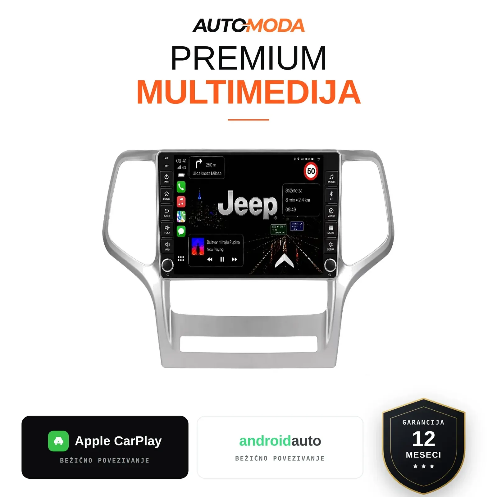 Jeep multimedija 10"