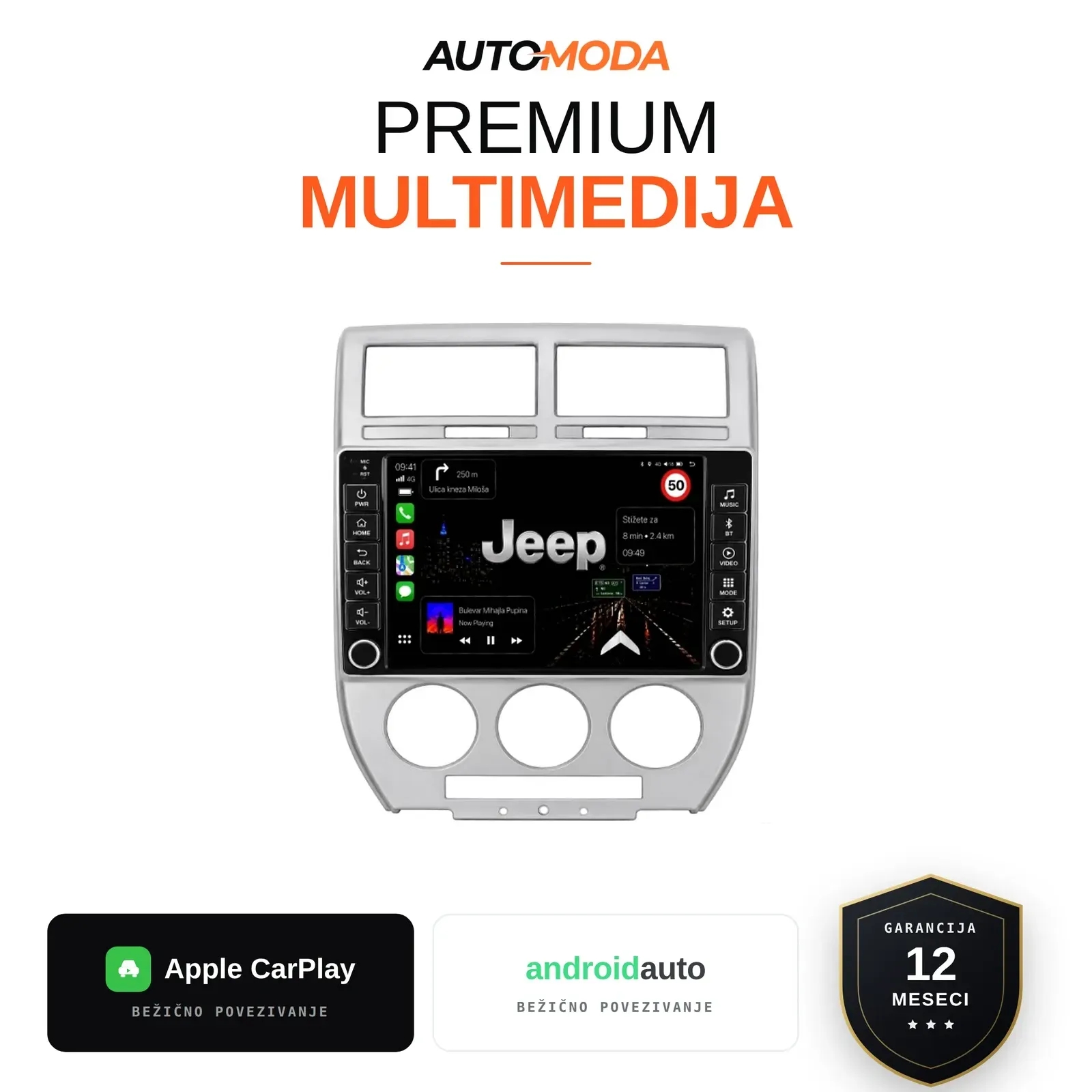 Jeep multimedija 10"