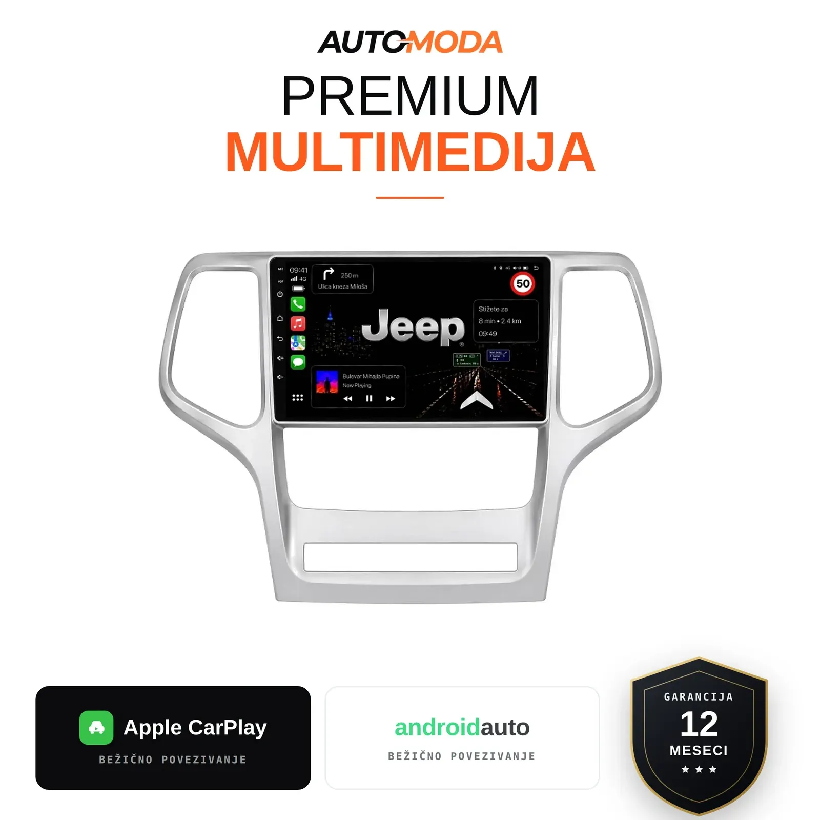 Jeep multimedija 10"