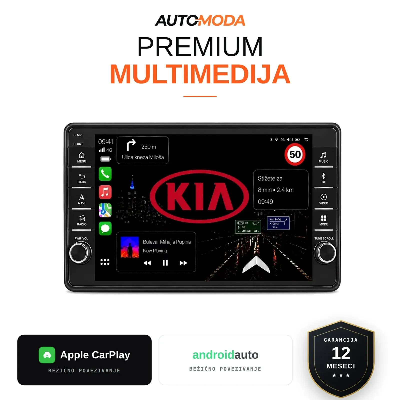Kia Ceed multimedija 10"
