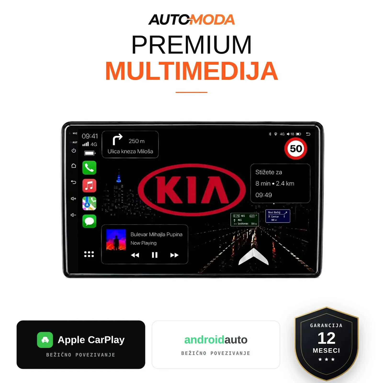 Kia Ceed multimedija 10"
