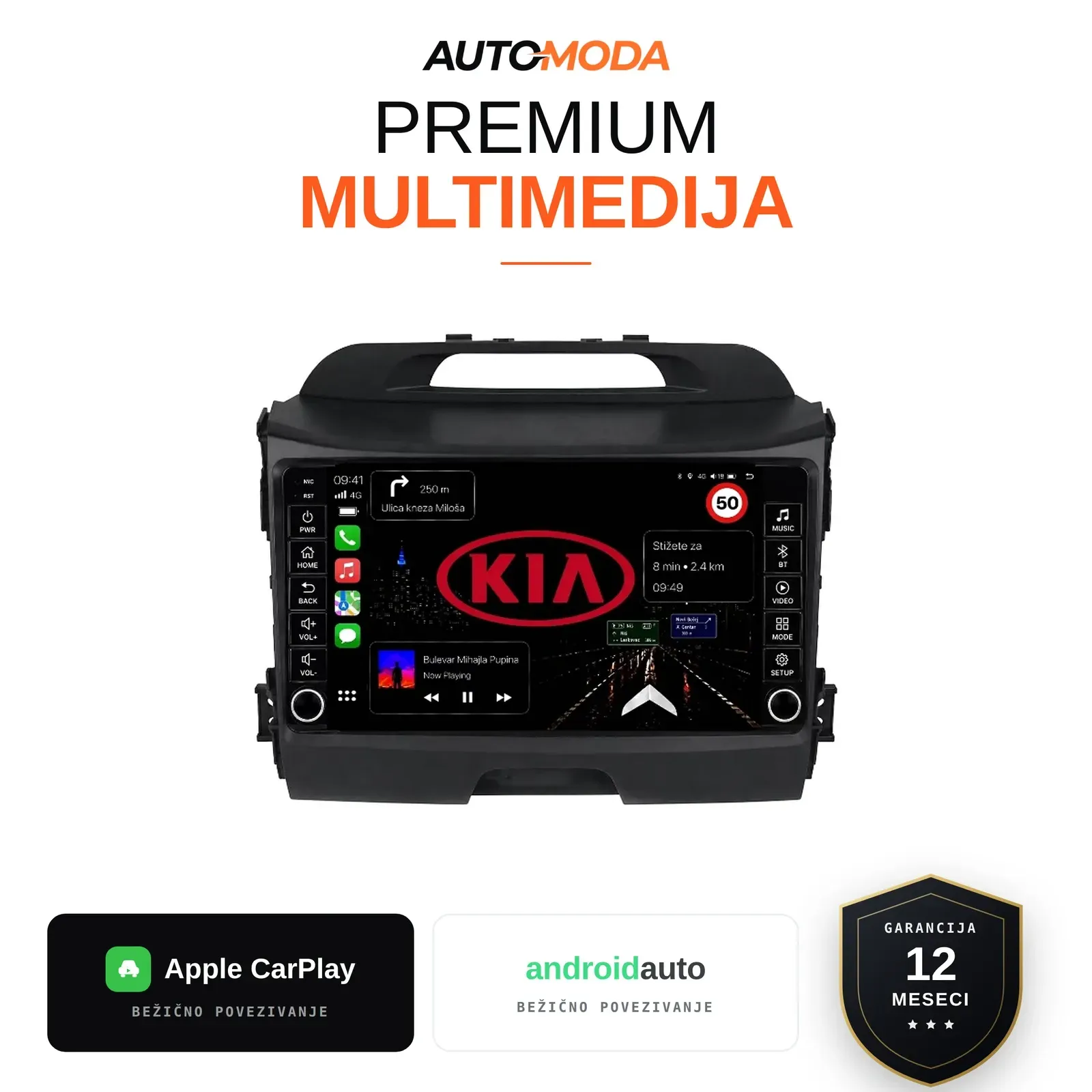 Kia Sportage multimedija 8"
