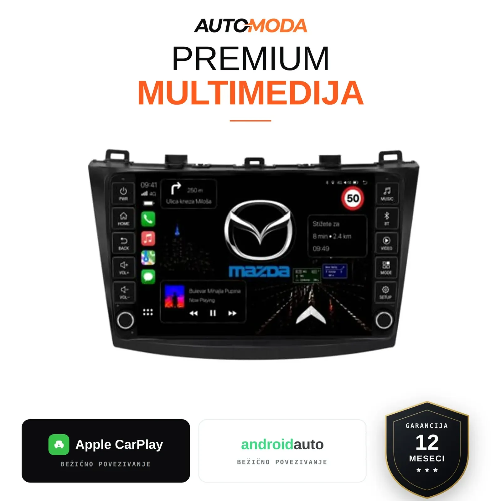 Mazda 3 Novi Tip multimedija 10"