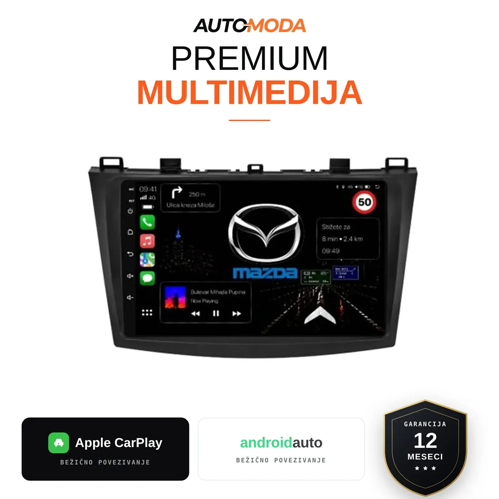 Mazda 3 Novi Tip multimedija 10"
