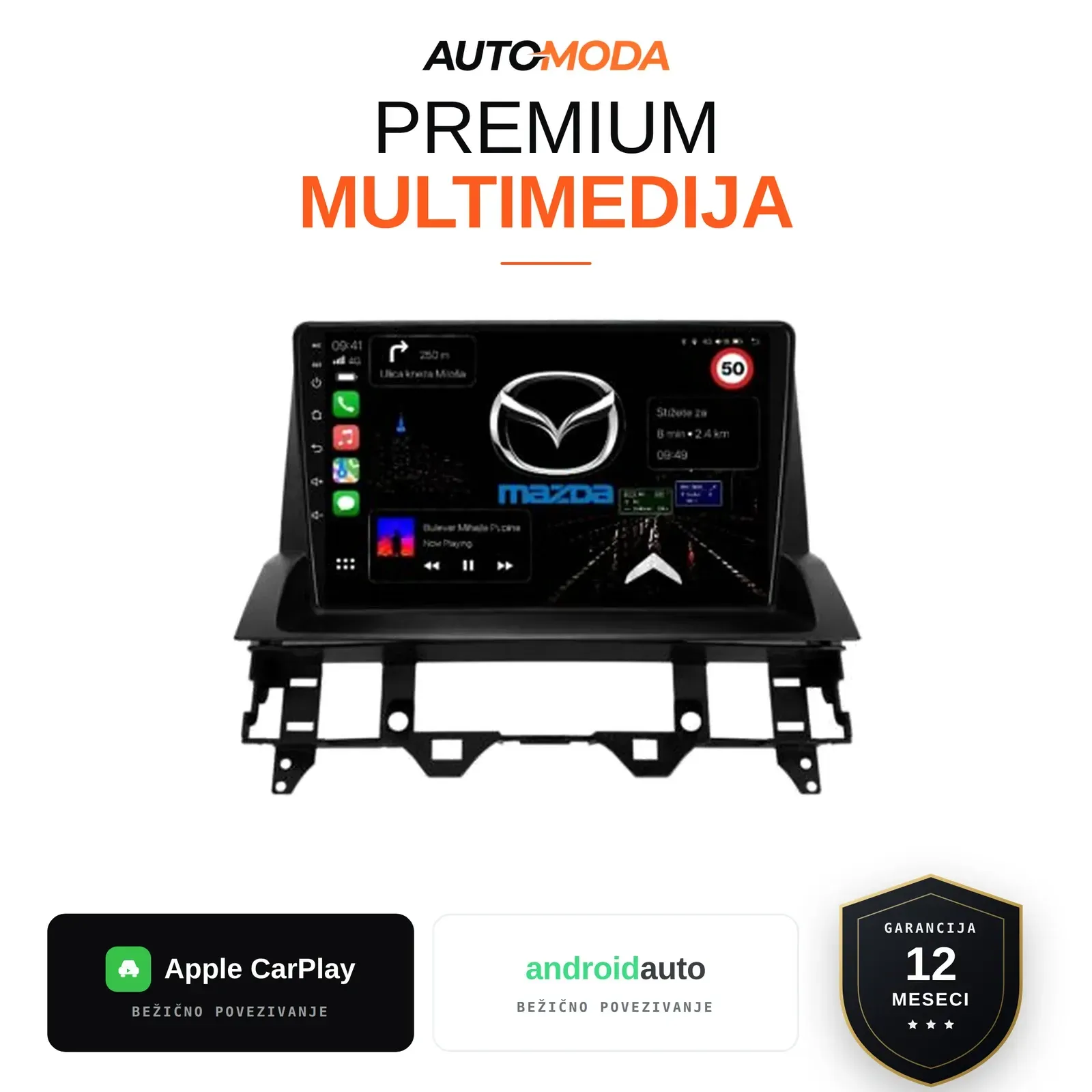 Mazda 6 multimedija 10"