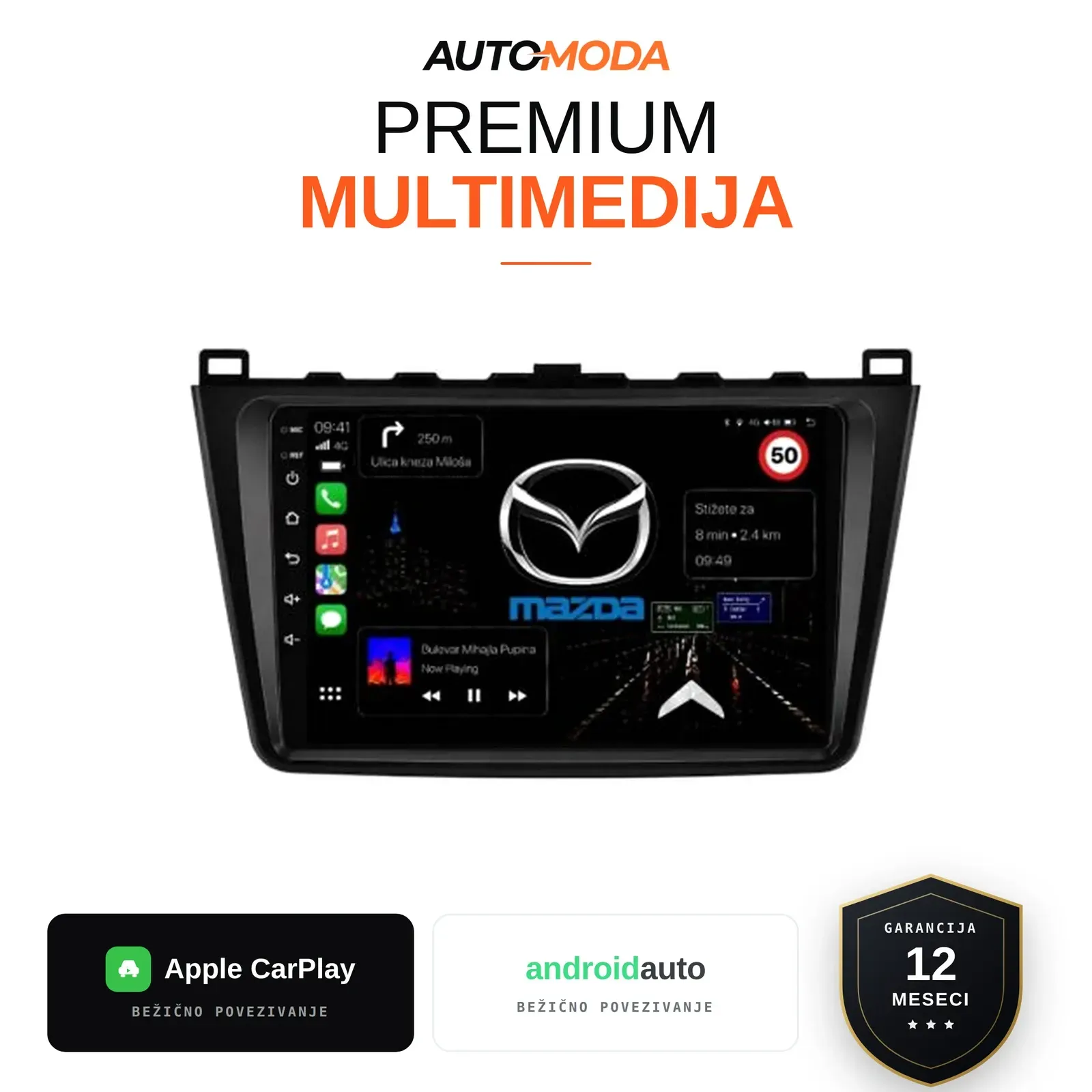 Mazda 6 multimedija 10"