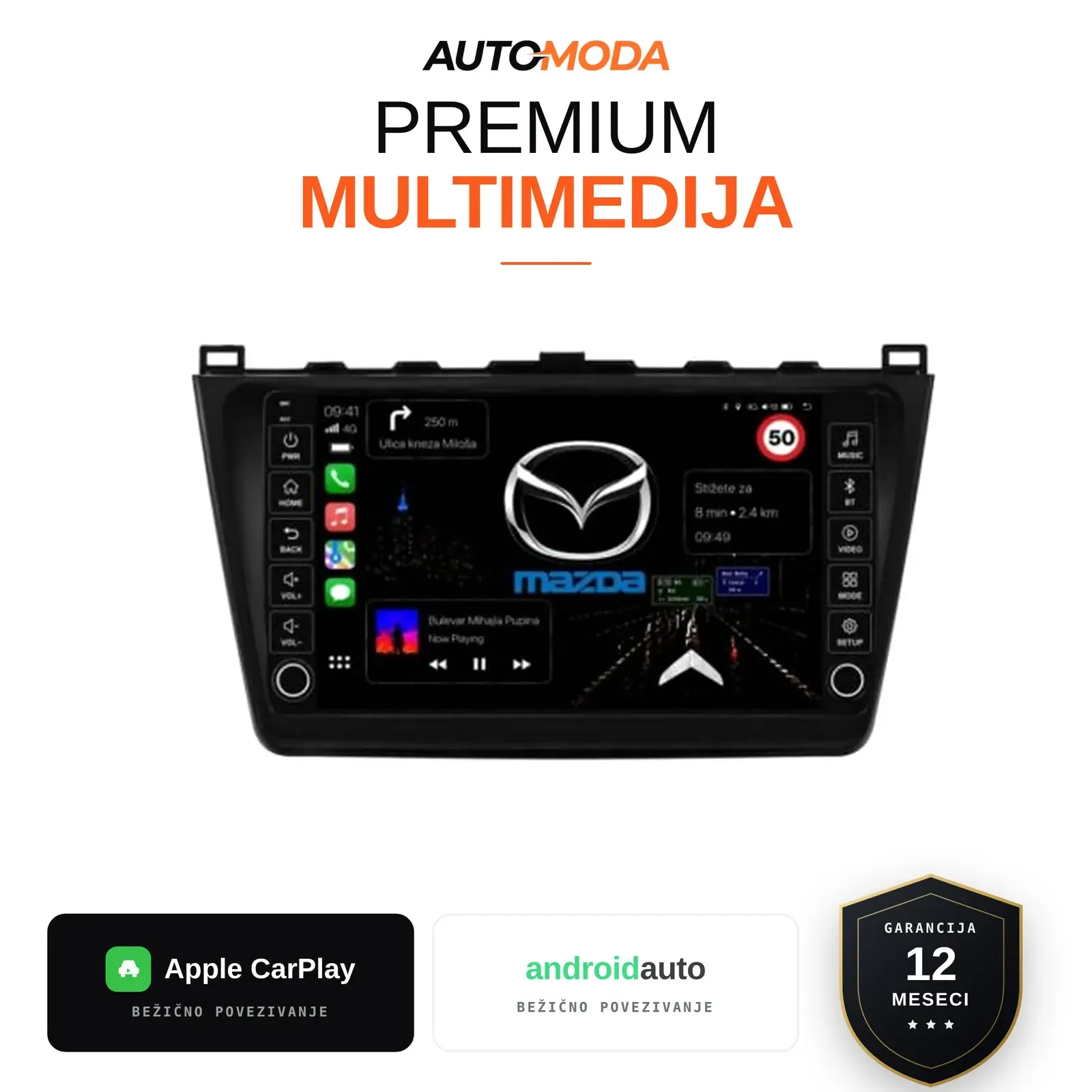 Mazda 6 multimedija 10"